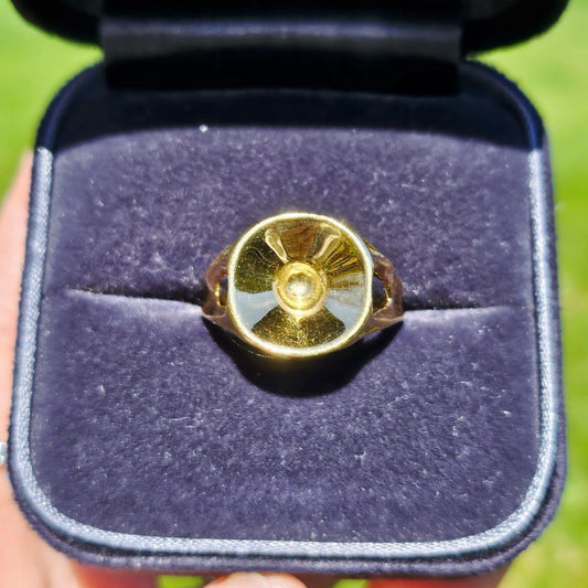 RARE Vintage 1985 Tiffany & Co. Elsa Peretti Sculptural 18k Yellow Gold Ring