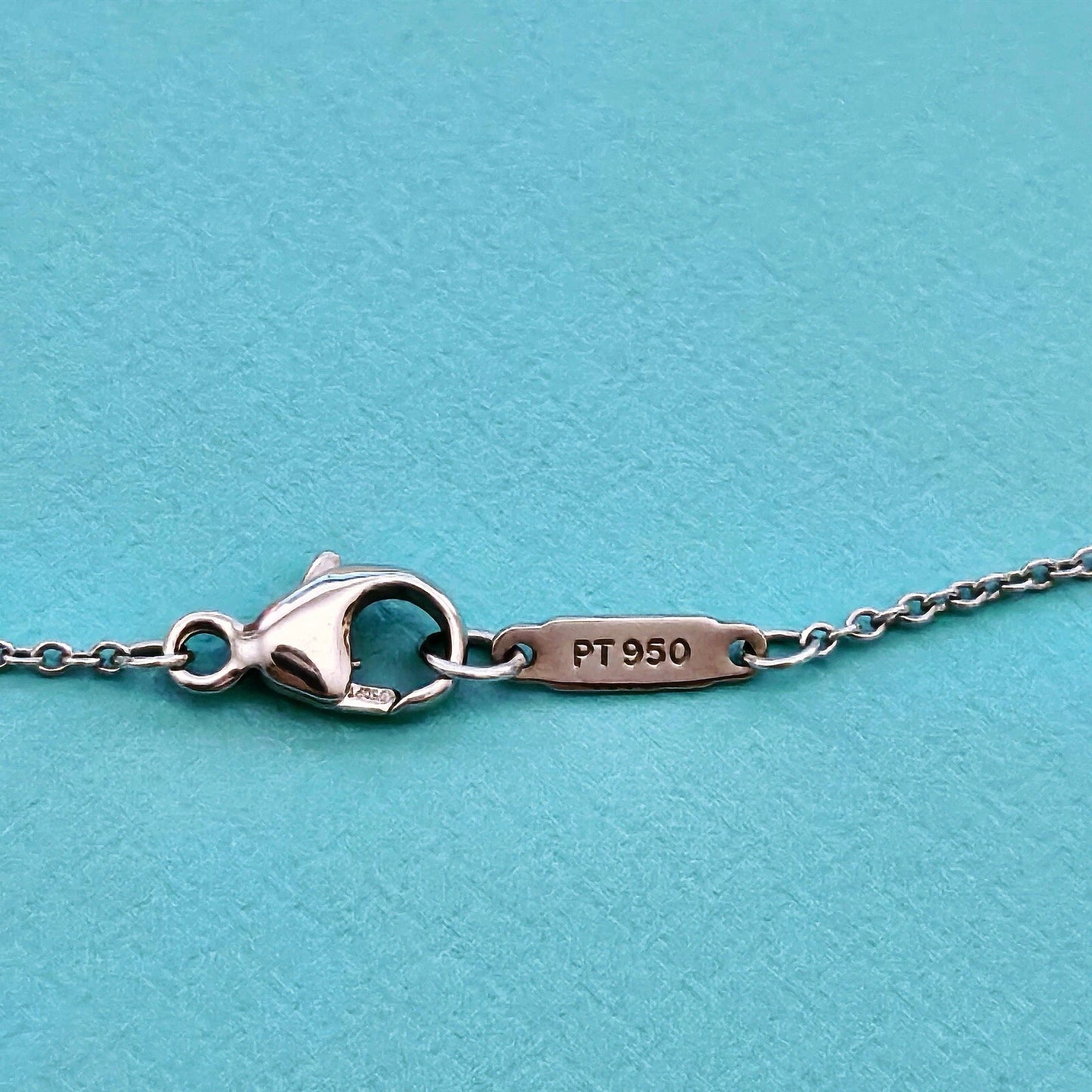 RARE Tiffany & Co. Platinum Diamond Jazz Double Drop Pendant Necklace