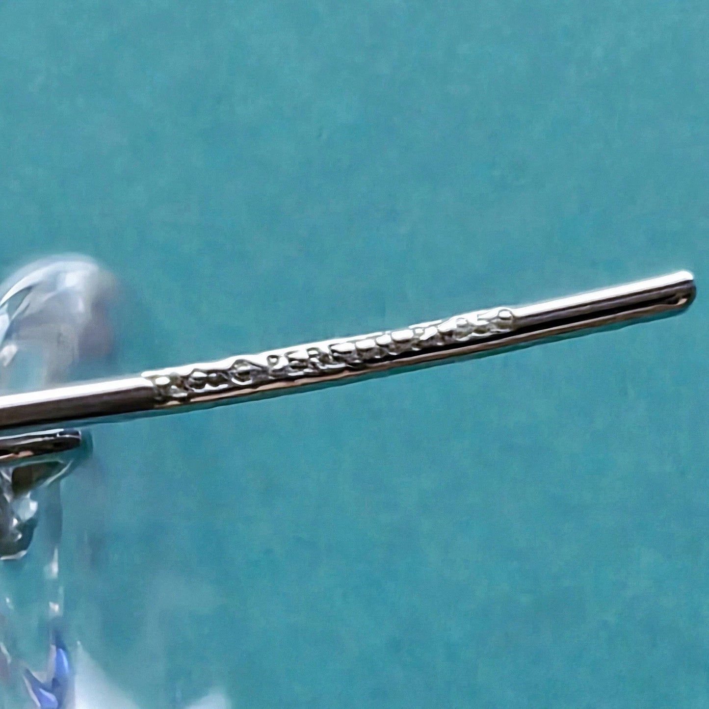 RARE Tiffany & Co. Elsa Peretti Platinum Diamond Rock Crystal Drop Earrings