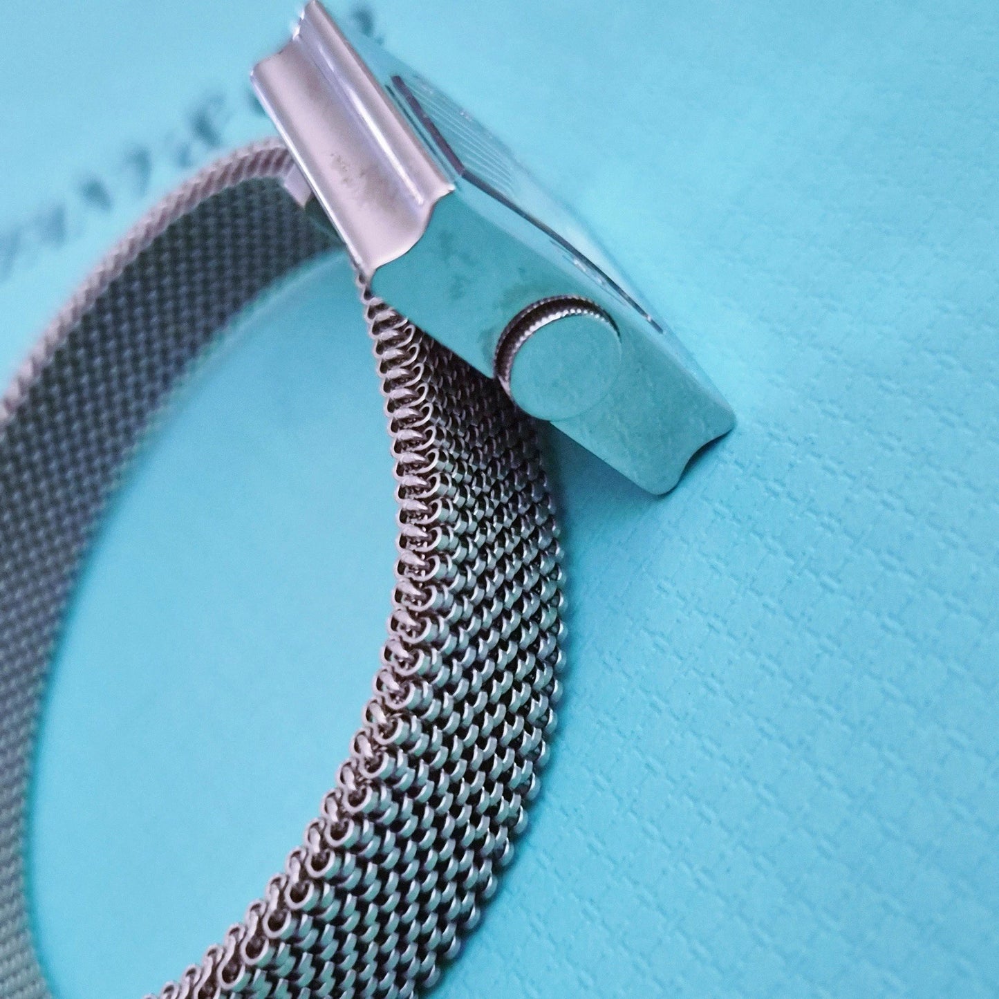 Tiffany & Co. 1837 Padlock Watch Stainless Steel Stretch Bracelet Wristwatch