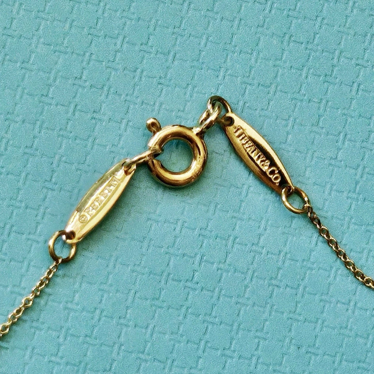 RARE Tiffany & Co. Elsa Peretti Turquoise Starfish 18k Yellow Gold Pendant Necklace