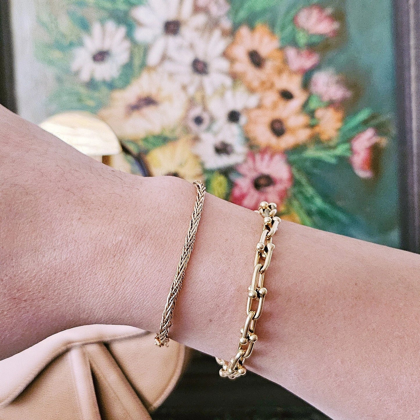RARE Vintage Tiffany & Co. 18k YG Braided Rope Russian Weave Twisted Bracelet
