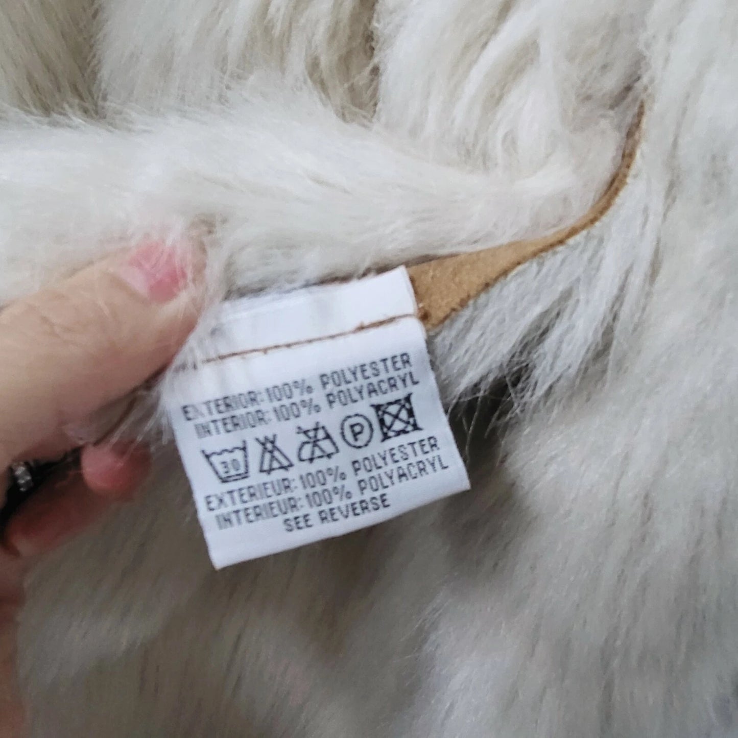 Vintage BALMAIN Paris Faux Suede Fur Beige Coat 38 FR Women $4000++