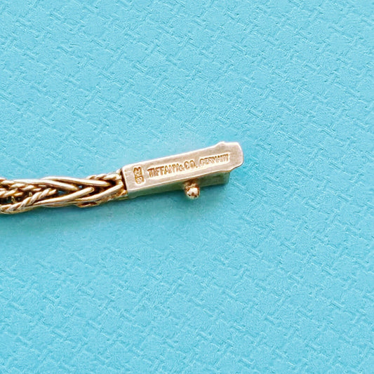 RARE Vintage Tiffany & Co. 18k YG Braided Rope Russian Weave Twisted Bracelet