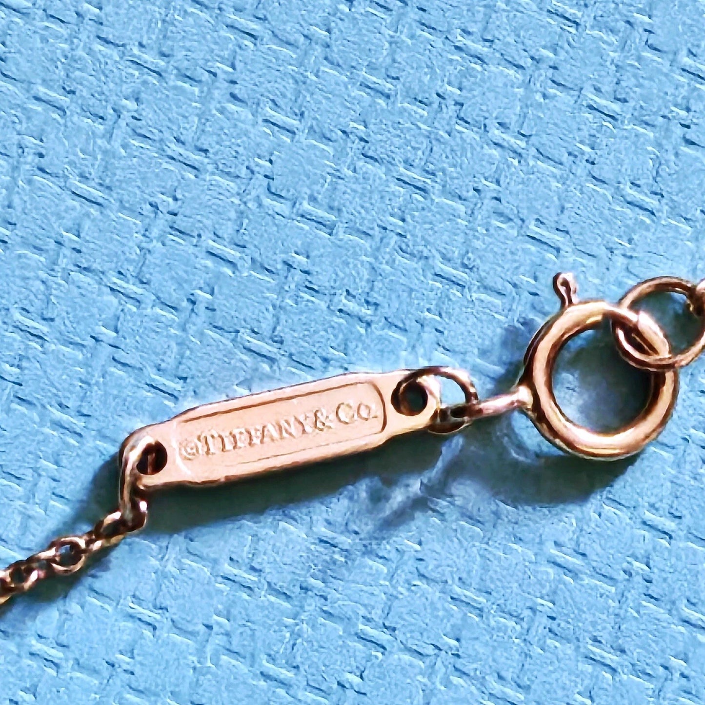 Tiffany & Co. Tiffany T Smile 18k Rose Gold Diamond 0.03 ctw Necklace