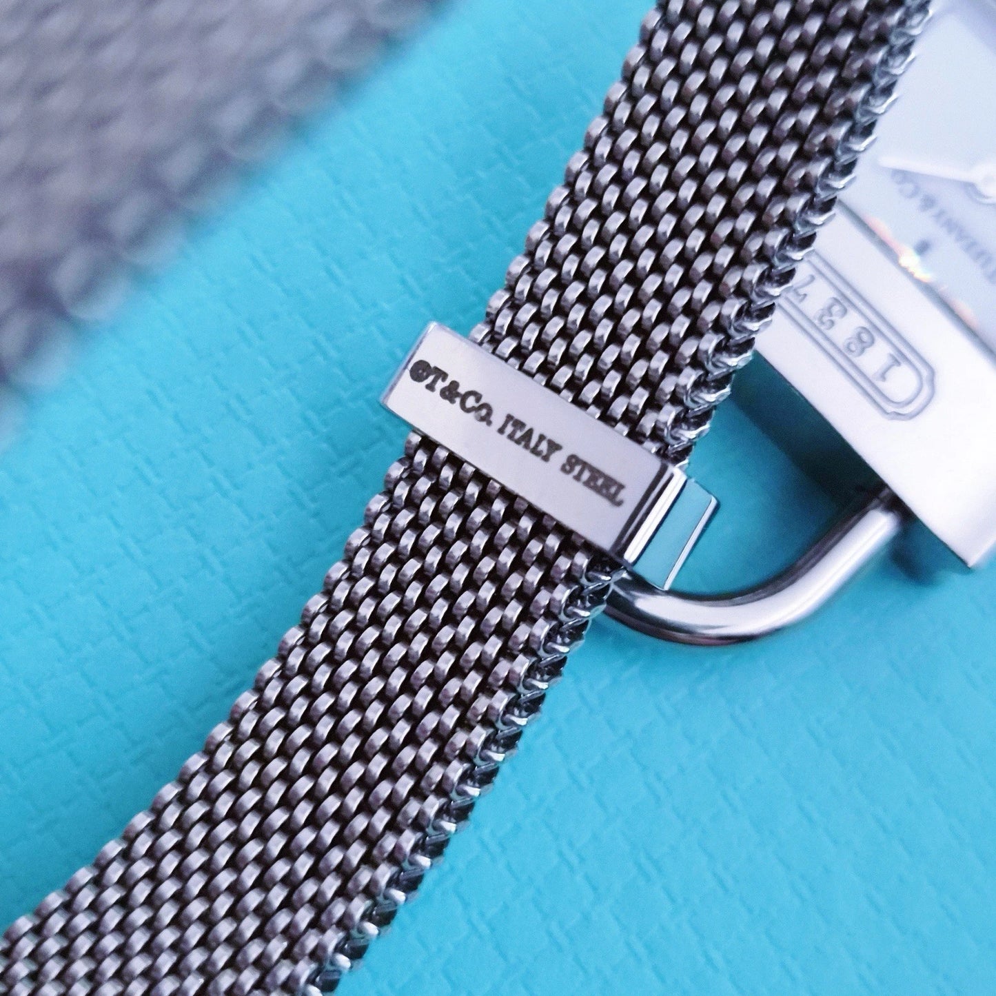 Tiffany & Co. 1837 Padlock Watch Stainless Steel Stretch Bracelet Wristwatch