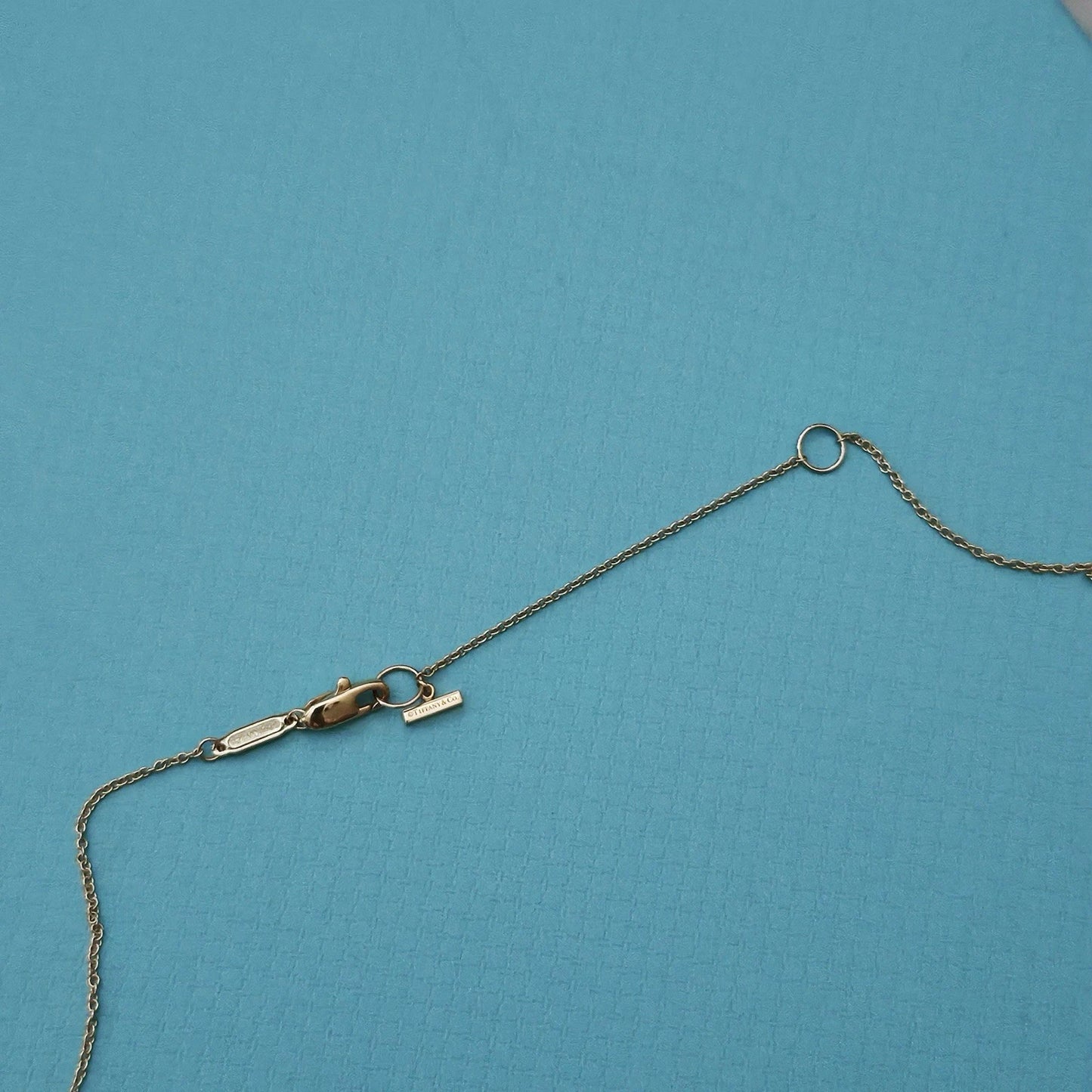 RARE Tiffany & Co. 18k Rose Gold Jewel Box Emerald Cut Diamond Necklace