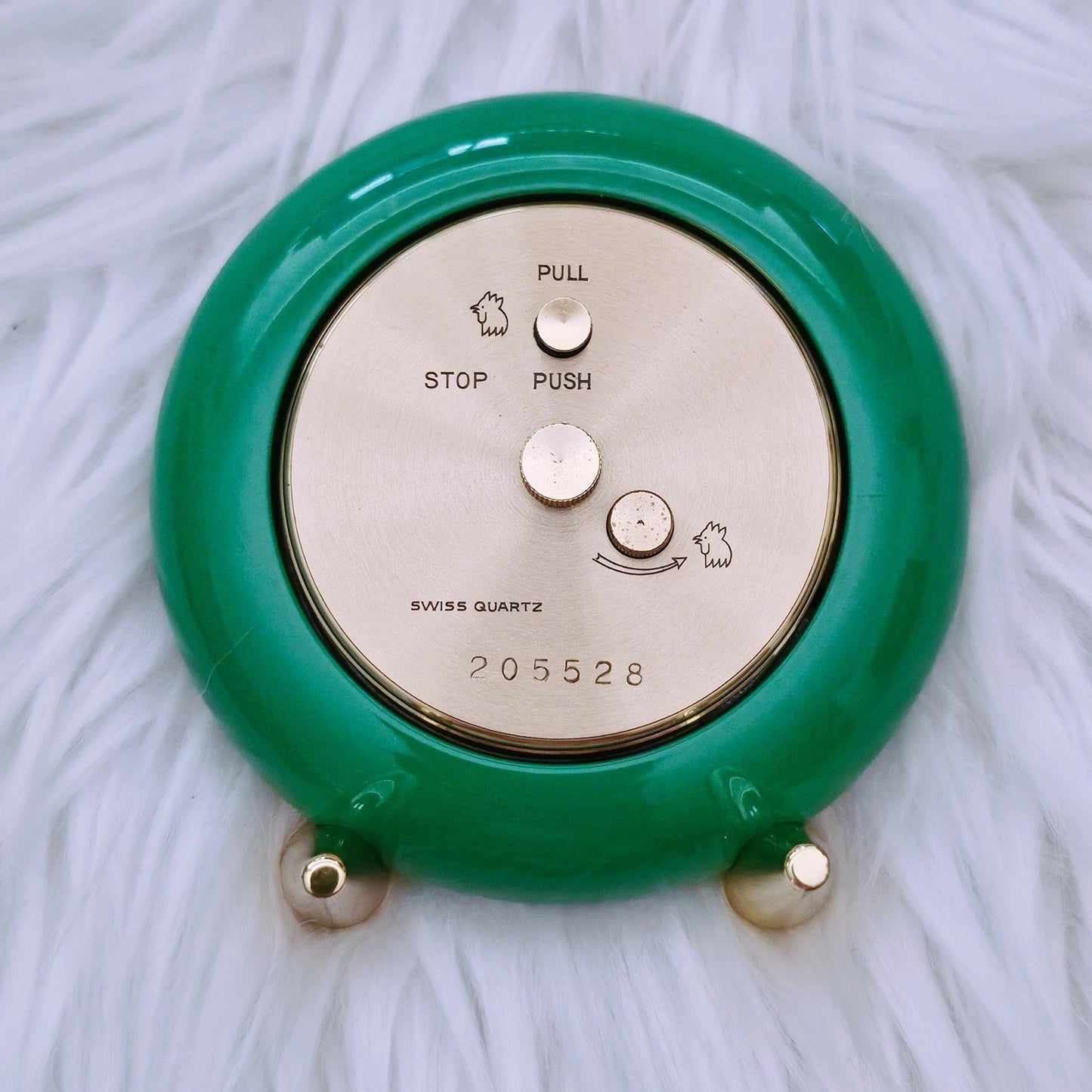 RARE Vintage Tiffany & Co. Golf-Themed Children Alarm Table Clock Quartz Movement