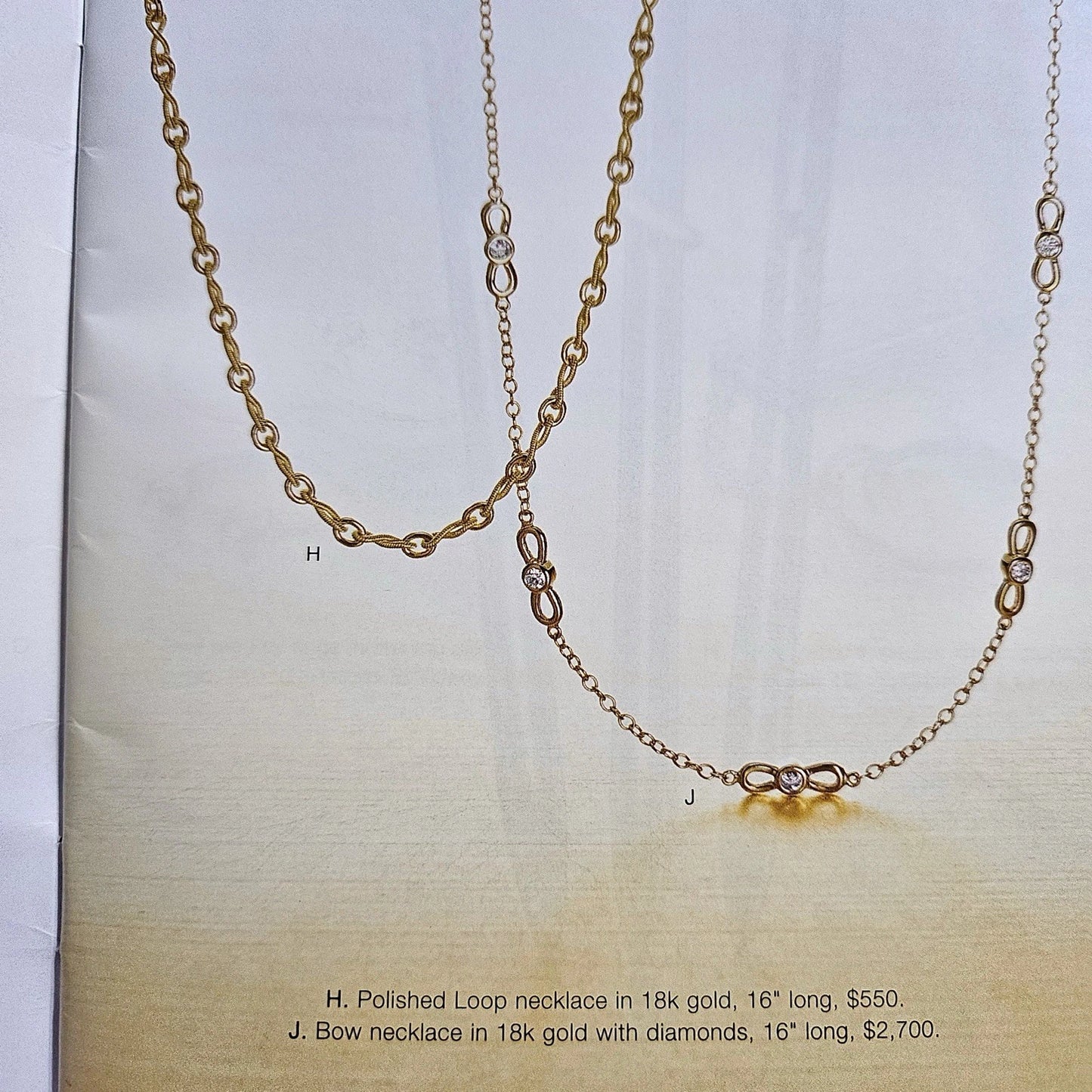 $6,000 Tiffany & Co. Bow Winged Station 0.7 CTW Diamond 18k White Gold Necklace