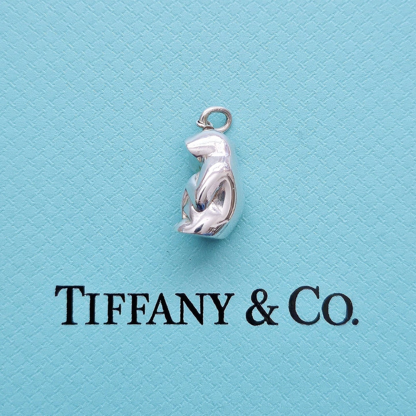 RARE Tiffany & Co. Vintage Sterling Silver Monkey Zodiac Pendant Charm