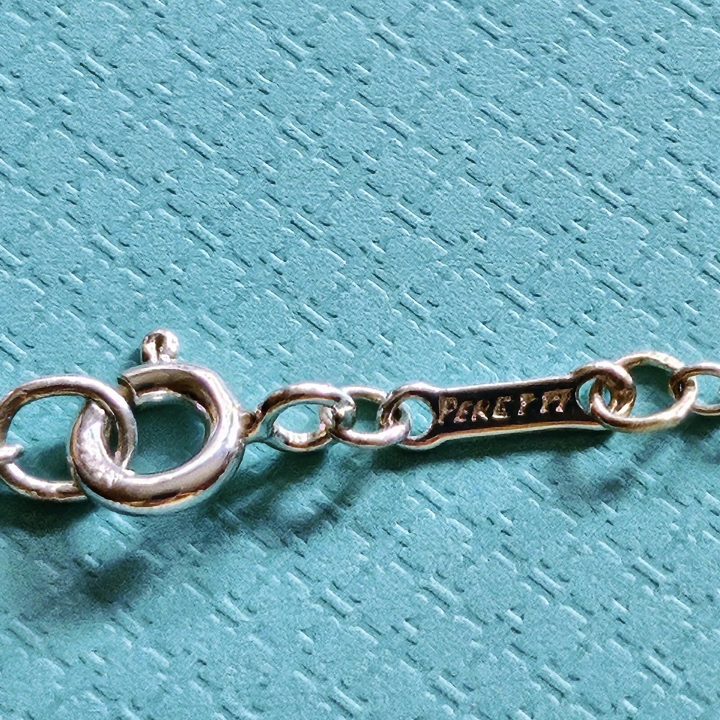 Vintage Tiffany & Co. Elsa Peretti Teardrop Silver Bead Necklace 23.5”
