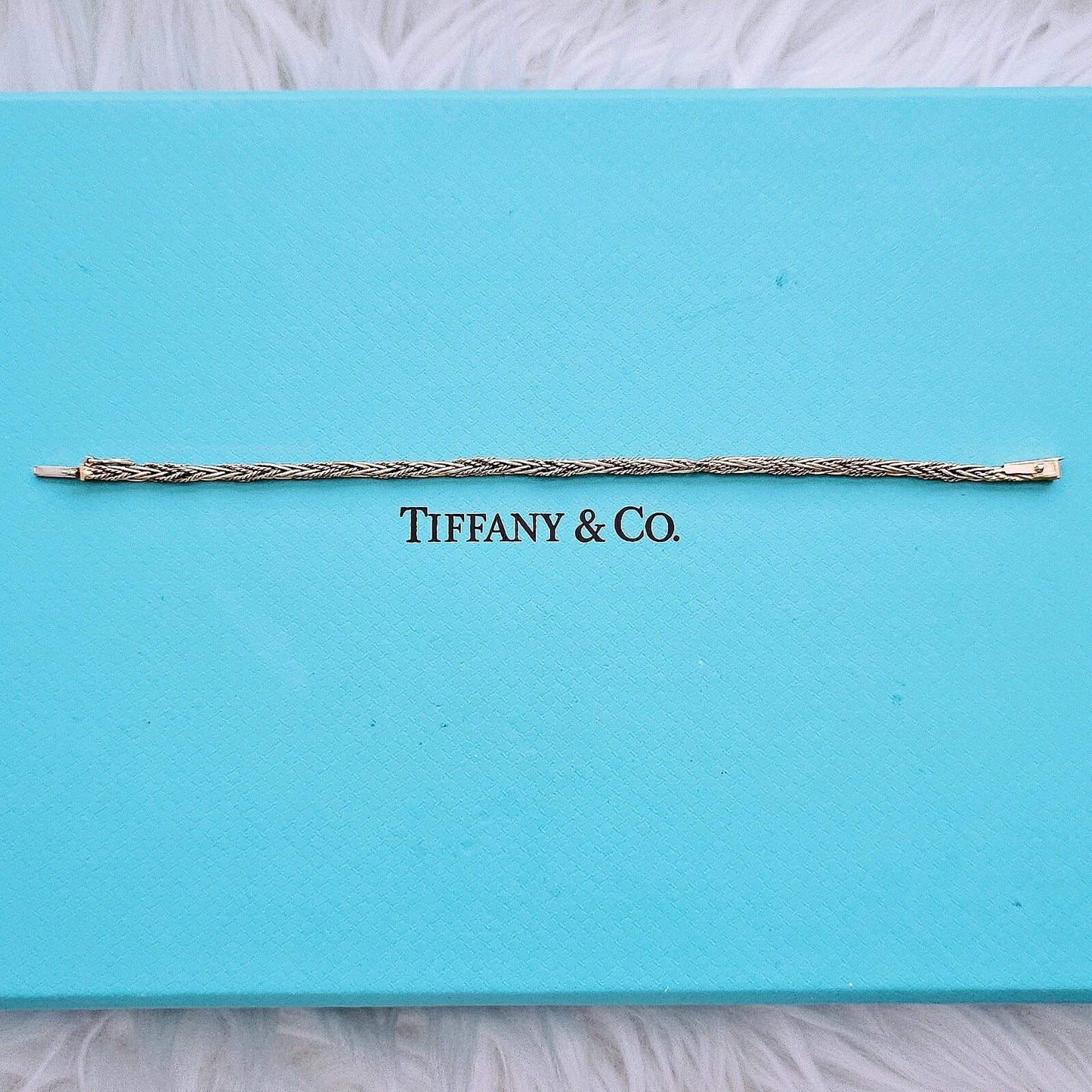 RARE Vintage Tiffany & Co. 18k YG Braided Rope Russian Weave Twisted Bracelet