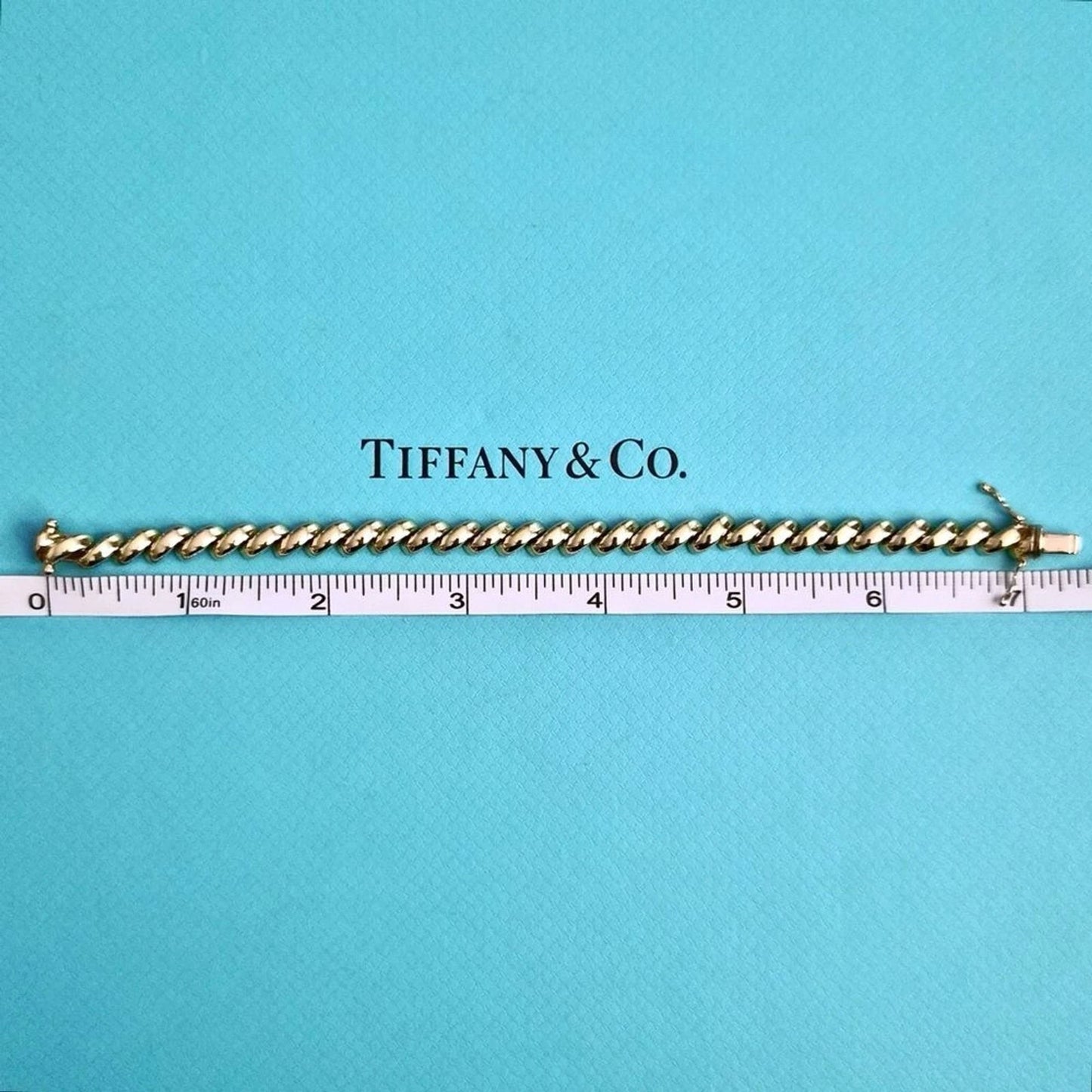 Vintage Tiffany & Co. 14k Yellow Gold San Marco Link Bracelet