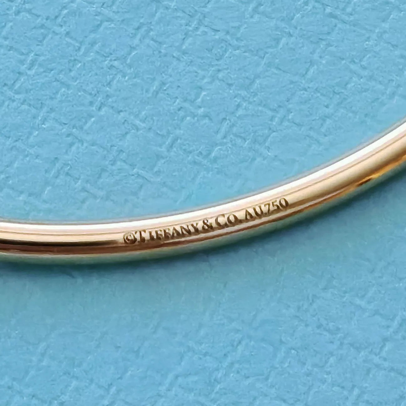 RARE Tiffany & Co. HardWear Ball Amazonite 18k Yellow Gold Cuff Bangle