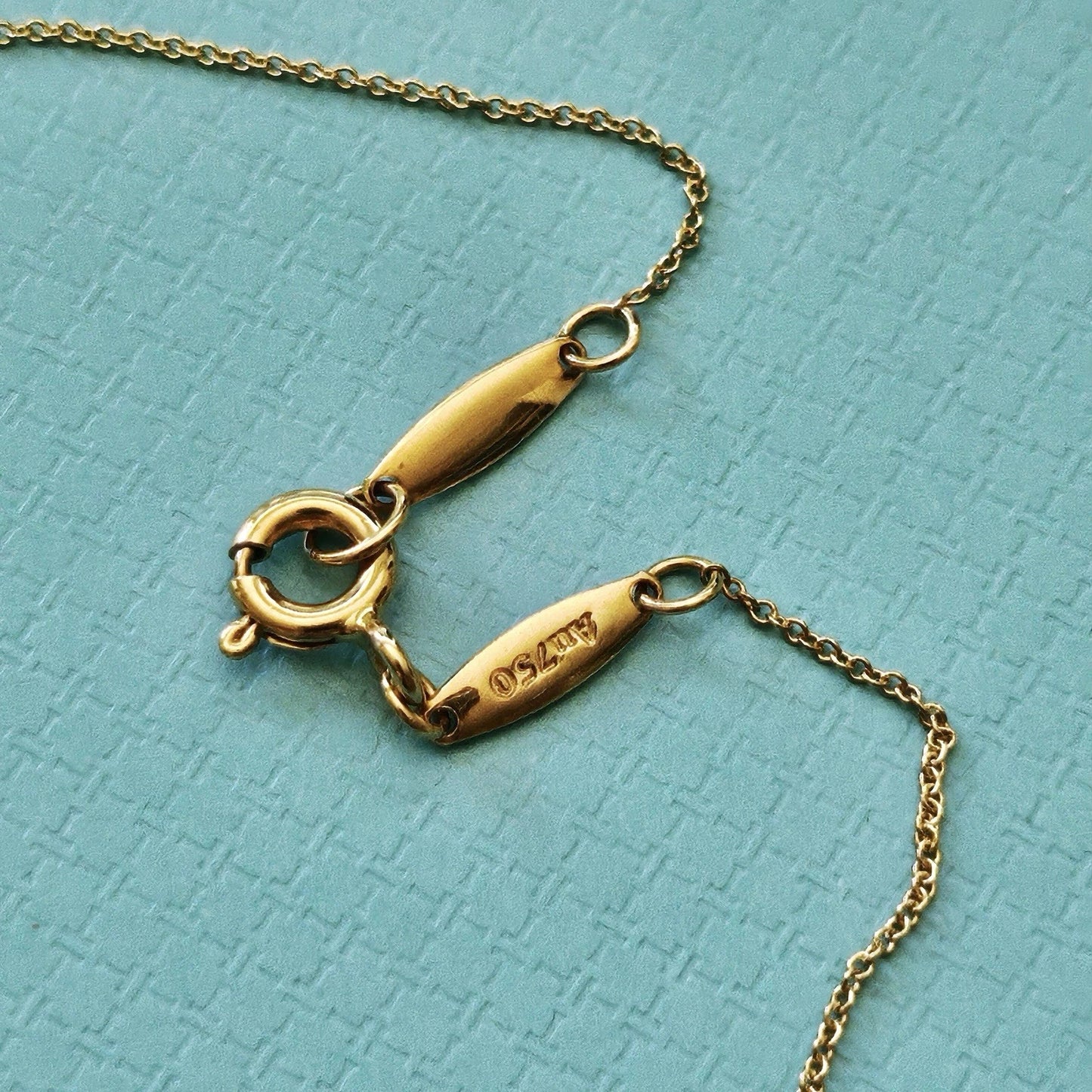 RARE Tiffany & Co. Elsa Peretti Turquoise Starfish 18k Yellow Gold Pendant Necklace