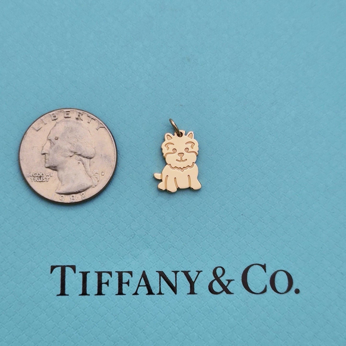 Tiffany & Co. 18k Rose Gold New Yorkie Dog Charm Pendant