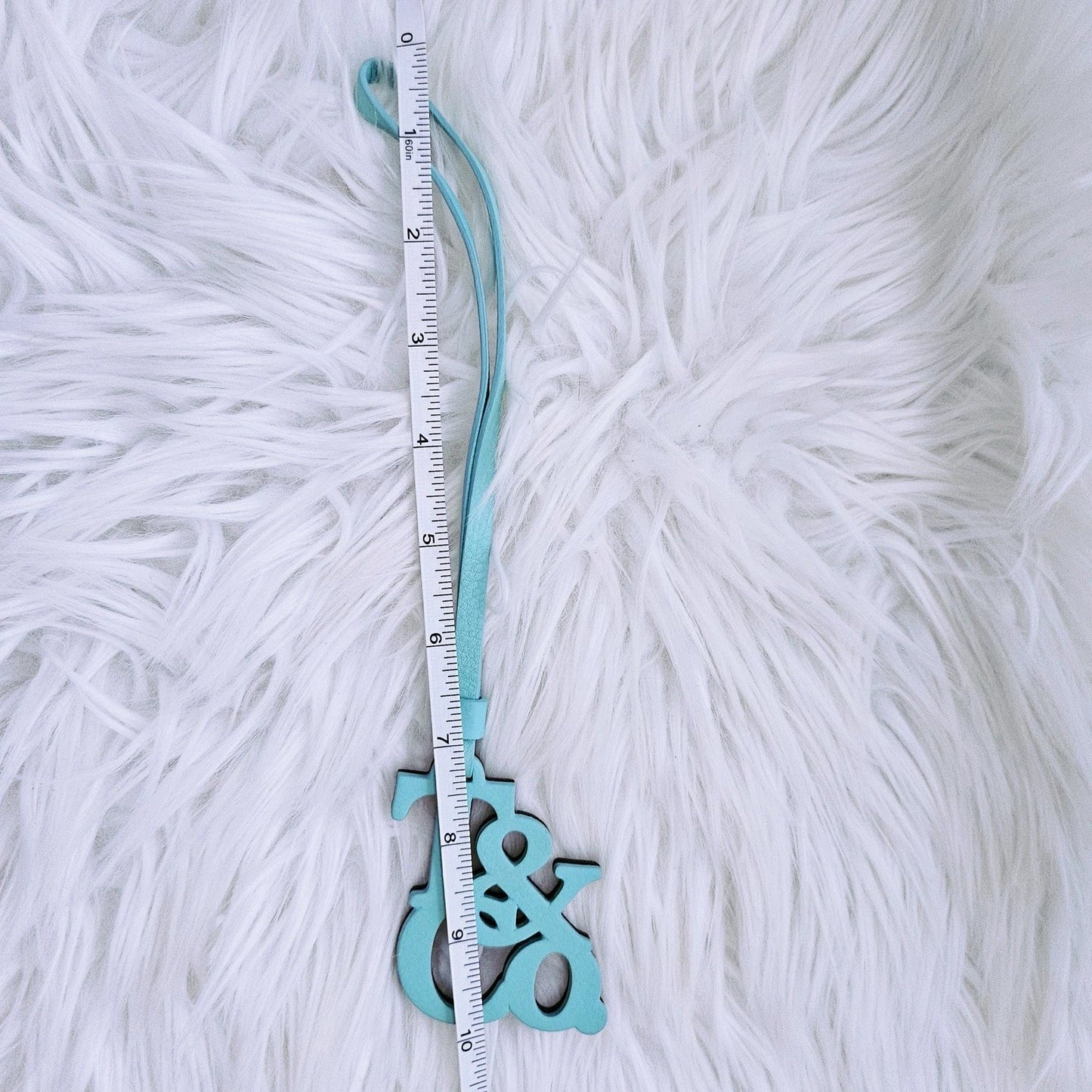 Tiffany & Co. Tiffany Blue Leather T&Co Logo Luggage Tag Made In Italy
