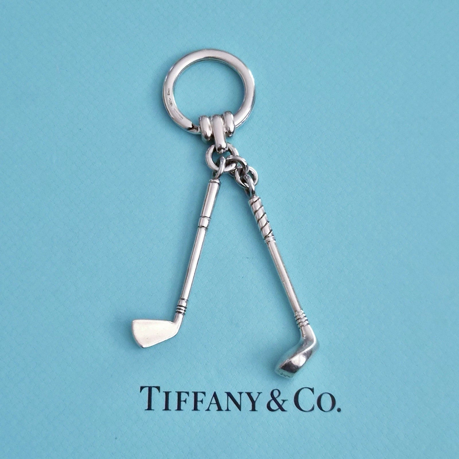 小物 OLD TIFFANY SILVER KEY RING Vintage Tiffany & Co Sterling Silver Shackle Oval Key Ring