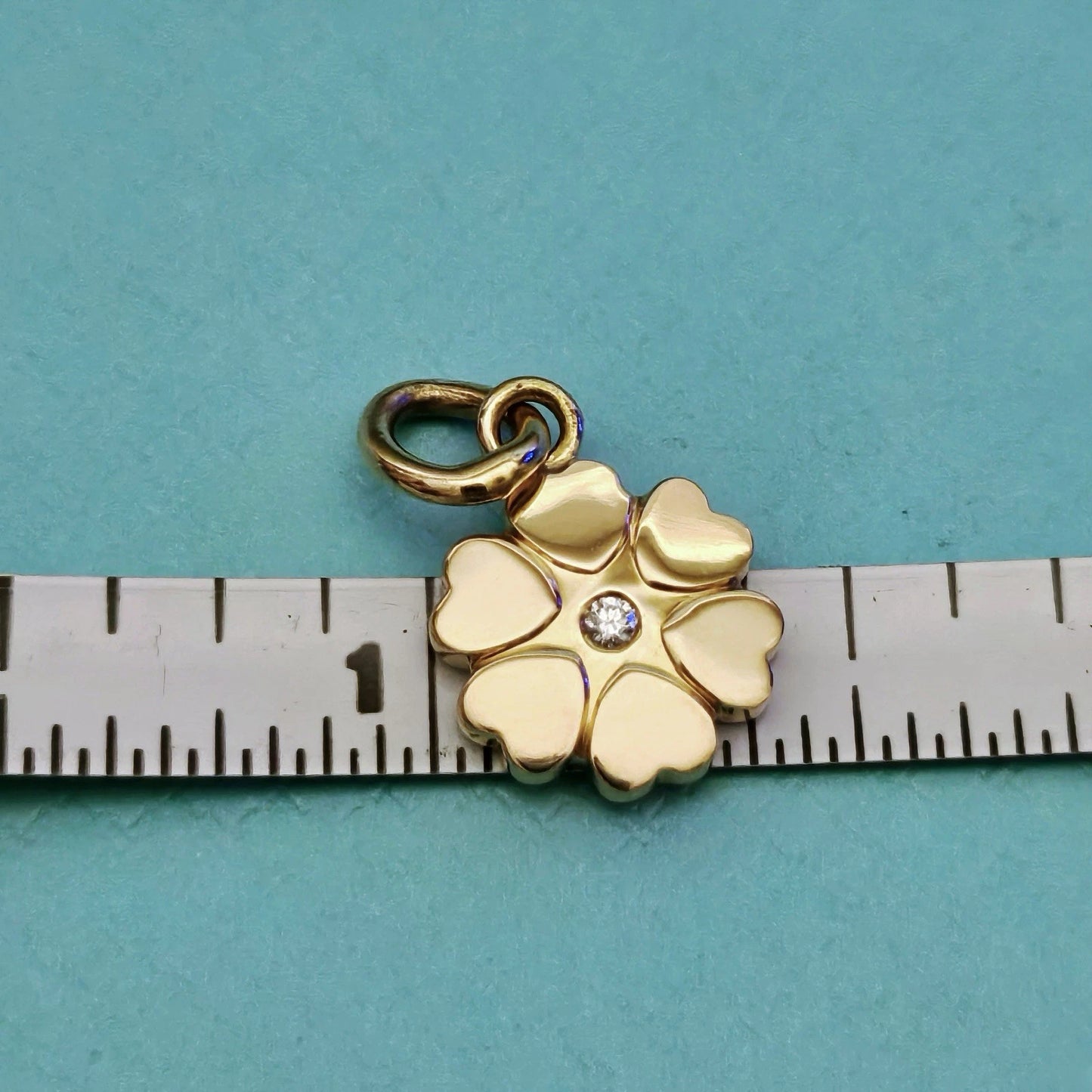 Vintage Tiffany & Co. Paloma Picasso 18k Diamond Crown Of Hearts Pendant Charm