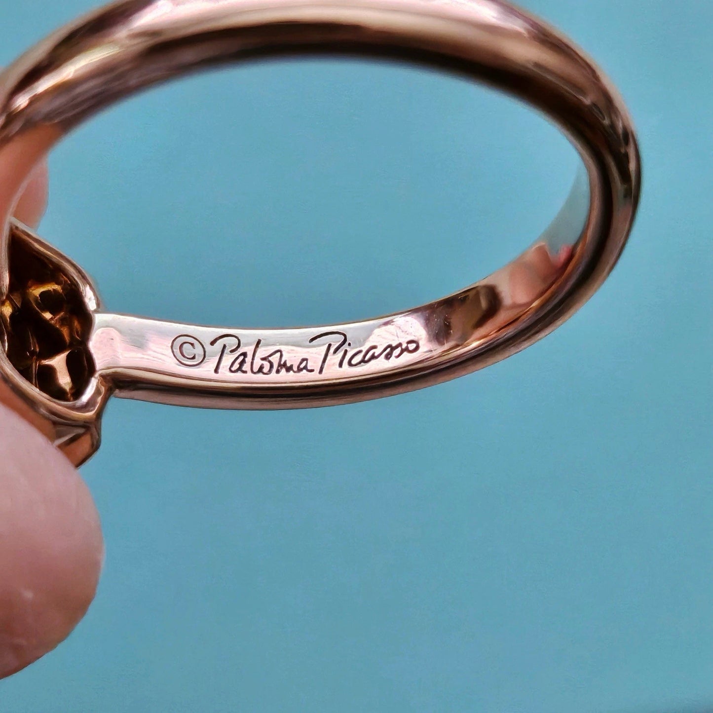 RARE Tiffany & Co. Spinel Sugar Stack 18K Rose Gold Paloma Picasso Ring 4 US