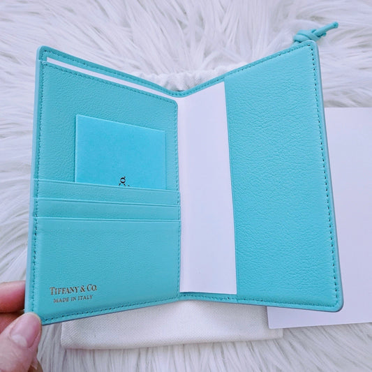 New Tiffany & Co. Passport Cover In Tiffany Blue Leather