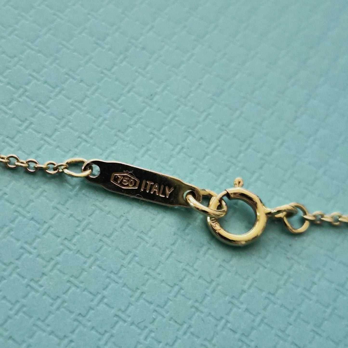 $2,500 Tiffany & Co. Octagonal Flower Petals Openwork 18k Gold with Diamond Accent