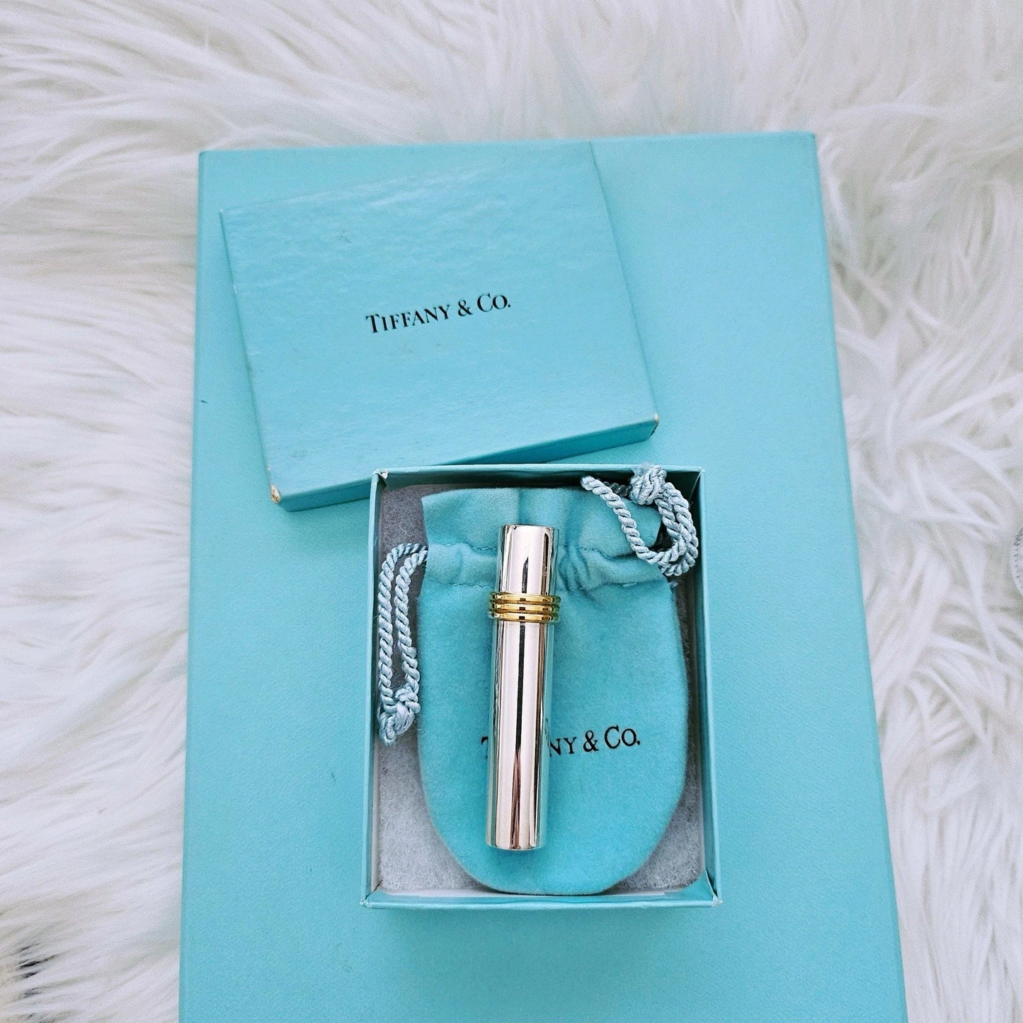 RARE Vintage Tiffany & Co. Manicure SS Sterling Silver Gold Tone Nail Care Set