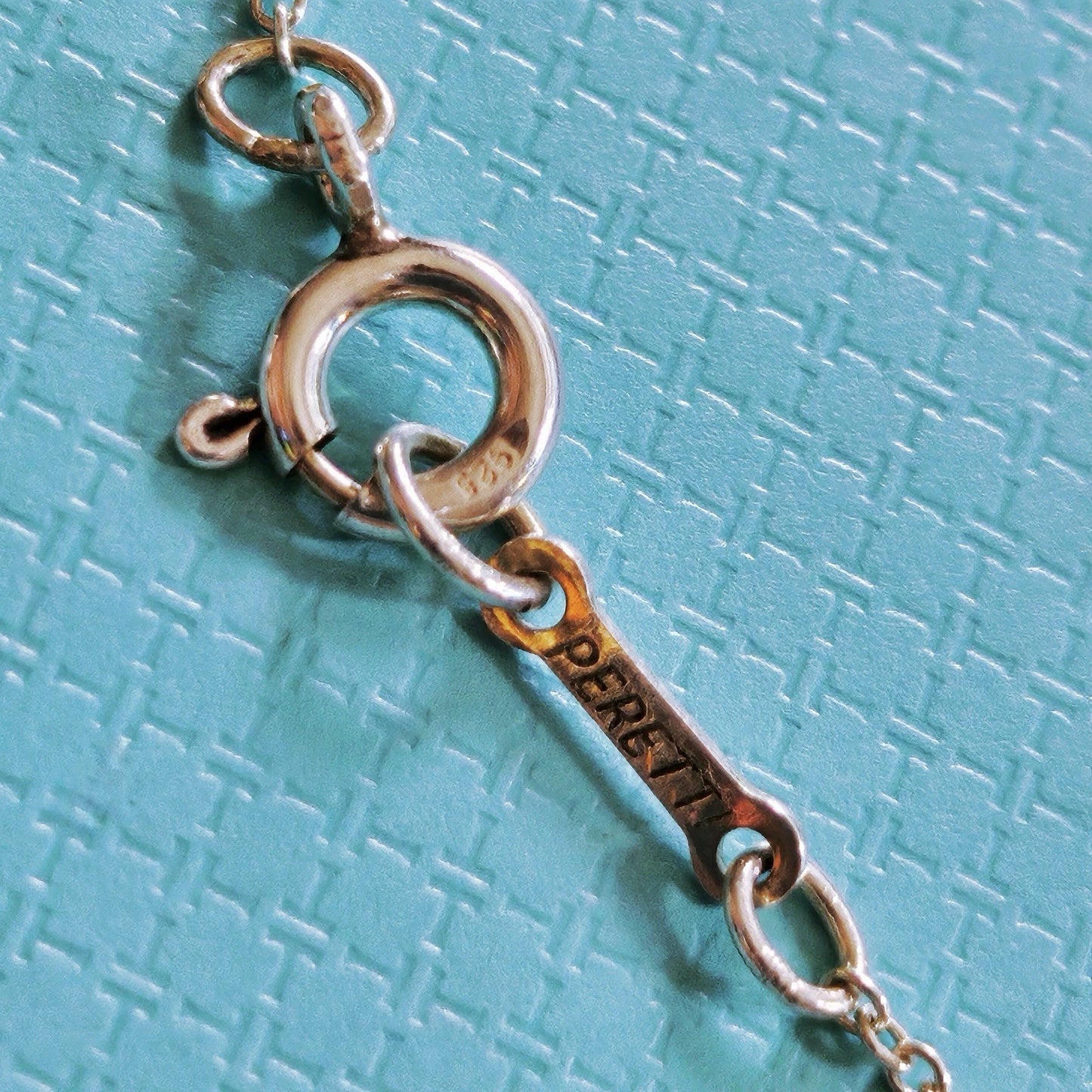 Vintage Tiffany & Co. Elsa Peretti Large 18mm Bean Silver Pendant Necklace 15”