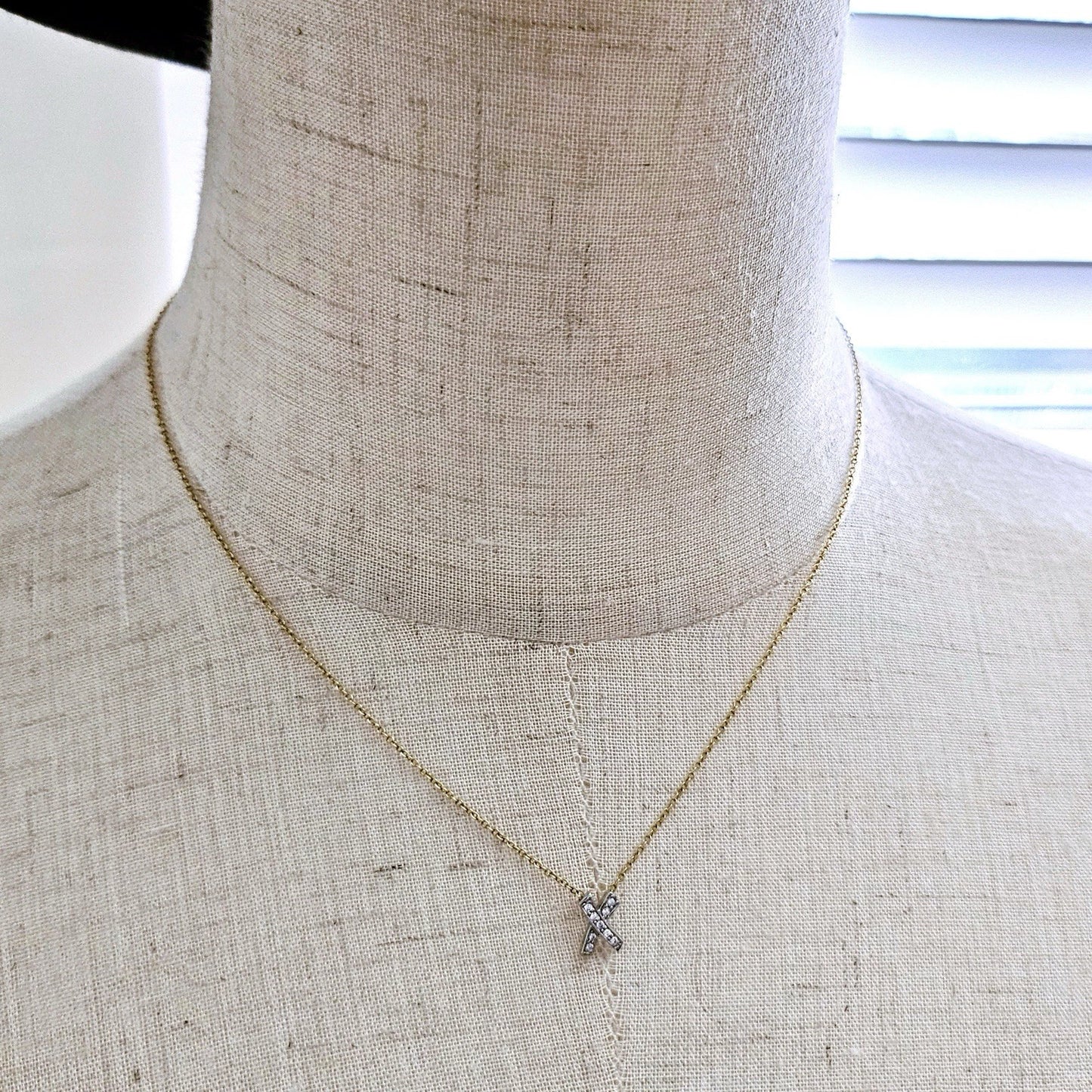 Tiffany & Co. Paloma Picasso Signature X Graffiti Diamond 18k PT950 Necklace