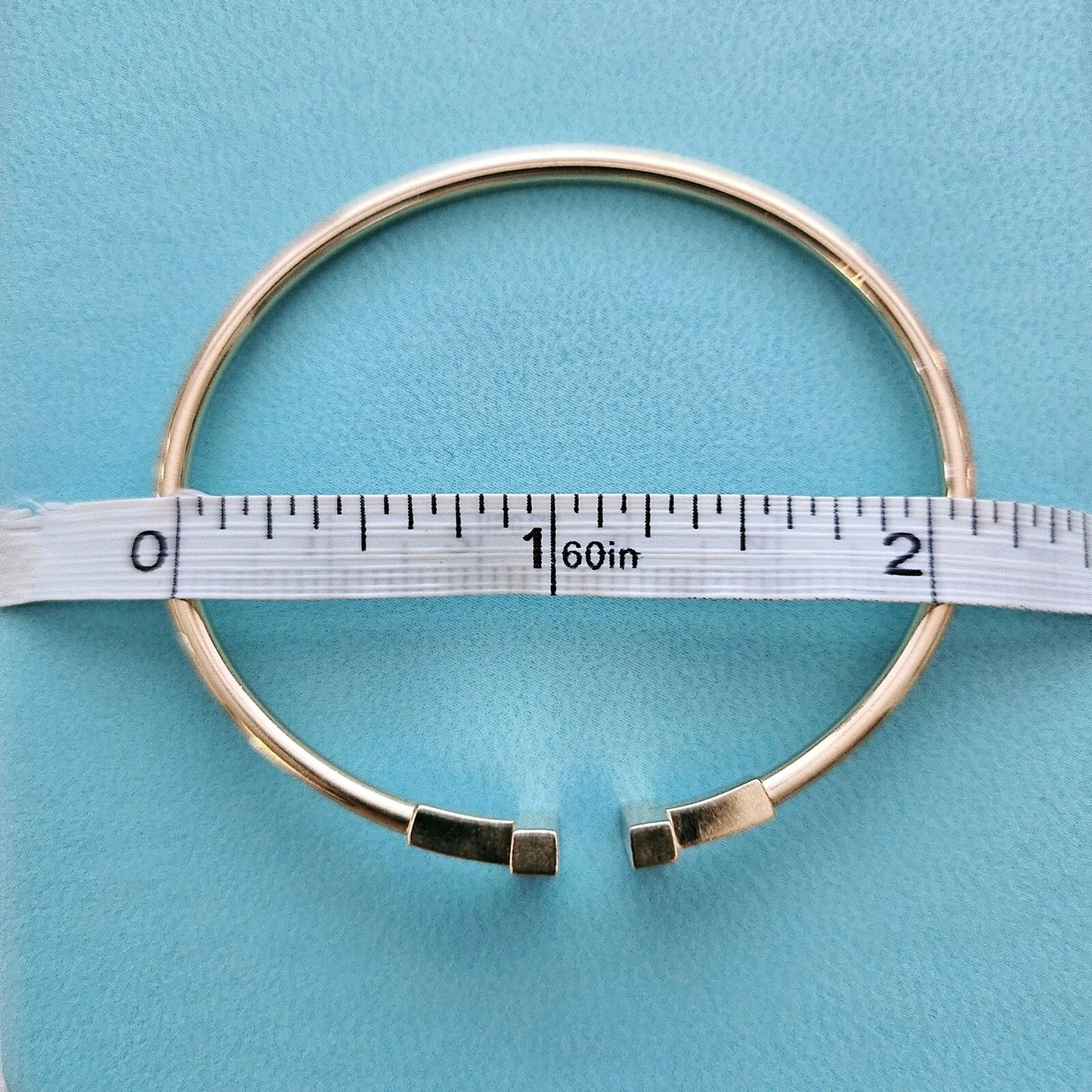 $5,400++ Tiffany & Co. Tiffany T Diamond Wire 18k Rose Gold Bangle Bracelet