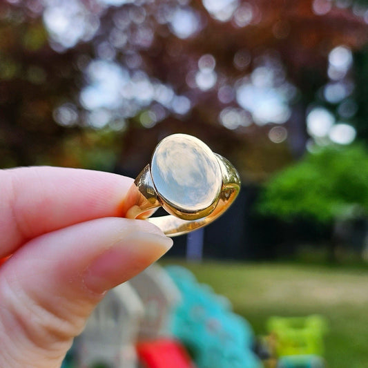 ULTRA RARE Vintage Tiffany & Co 18k Gold Flip Signet Ring OOAK Reversible Design