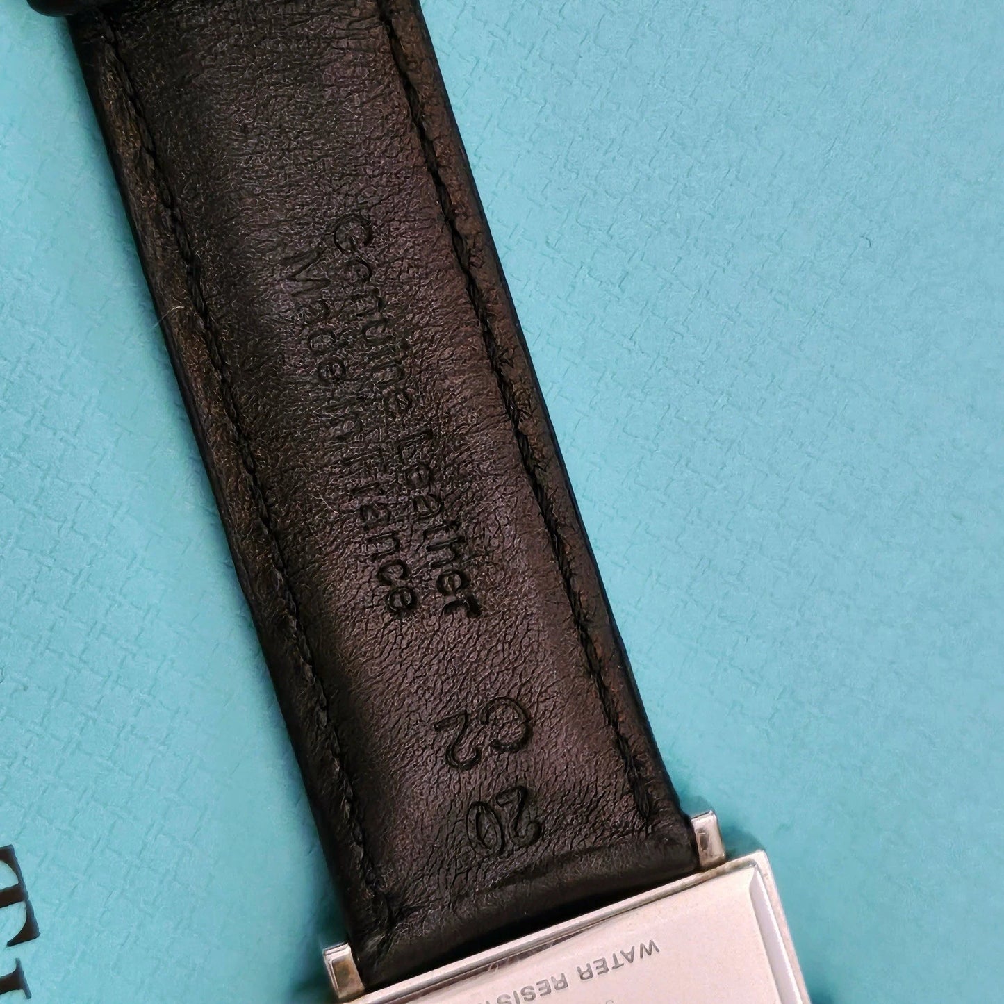 Vintage Tiffany & Co. Square Atlas Sterling Silver Swiss Made Quartz Wrist Watch
