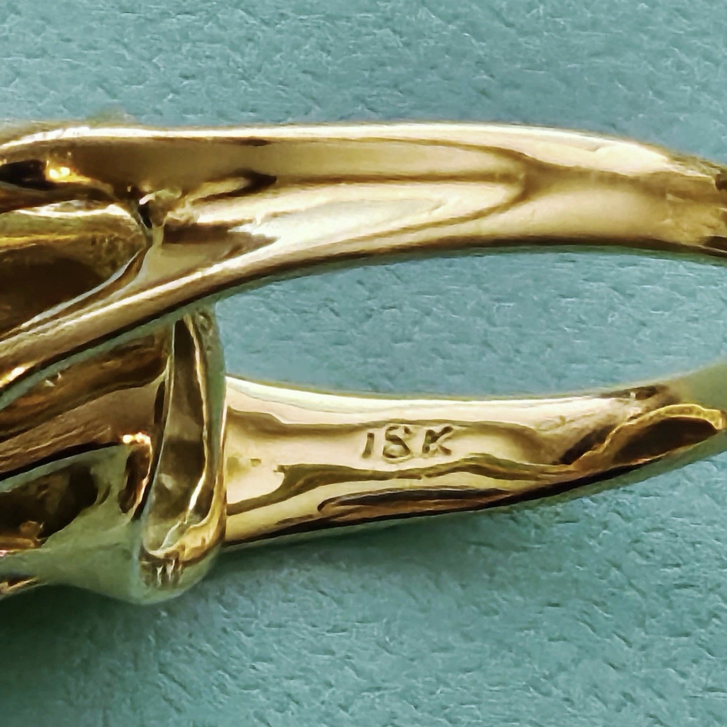 RARE Vintage 1985 Tiffany & Co. Elsa Peretti Sculptural 18k Yellow Gold Ring