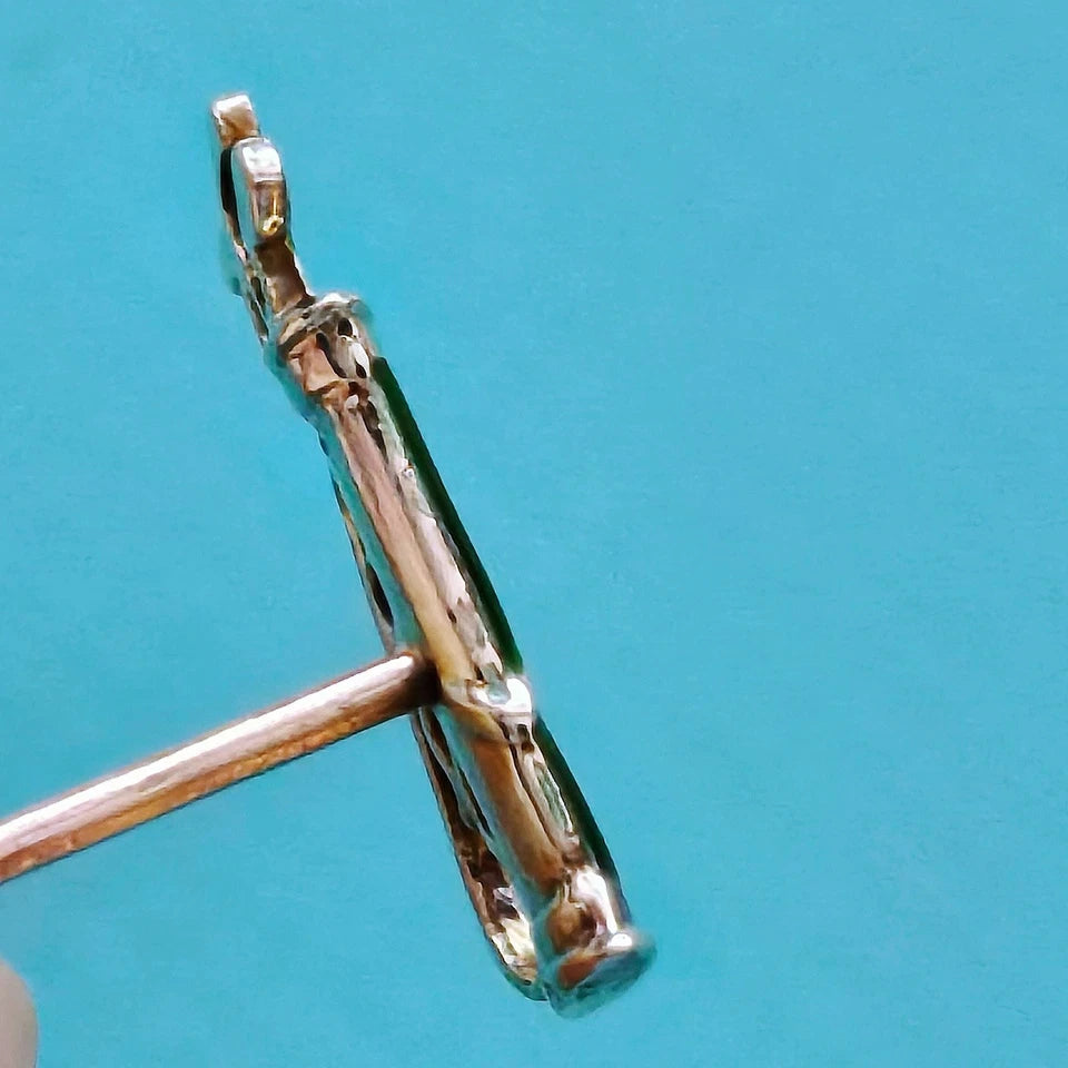 RARE Vintage Tiffany & Co. 14k Yellow Gold Enamel Golf Bag Tie Pin