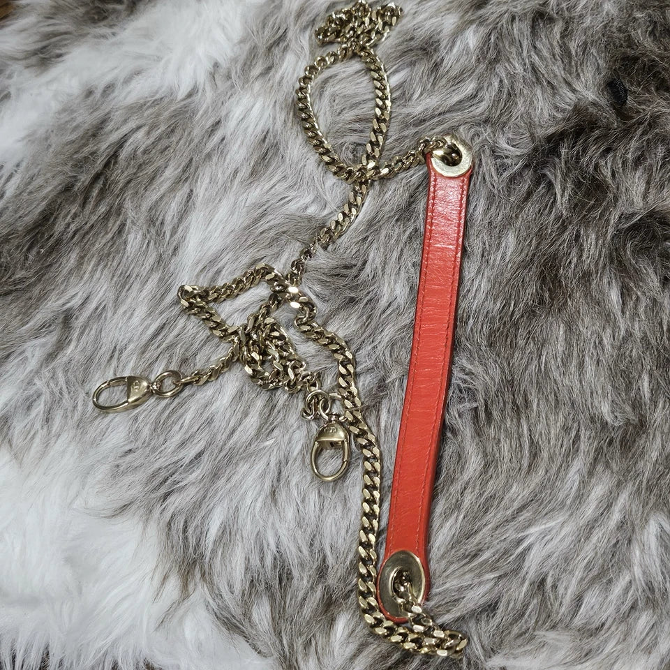 $6,000 Christian Dior Lady Dior Mini Red Sequin Embellished Calfskin Leather Bag