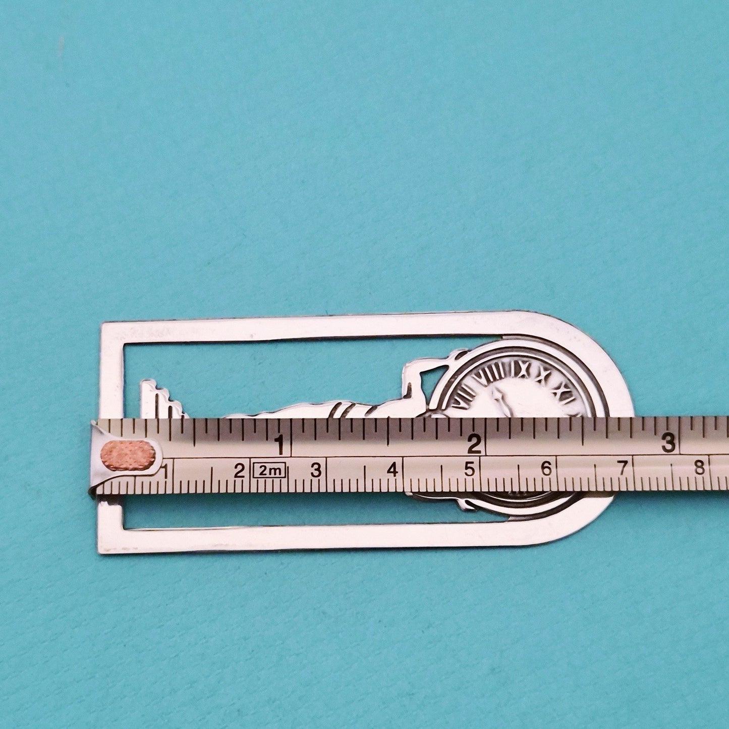 RARE Vintage Tiffany & Co. Atlas Clock Sterling Silver Bookmark