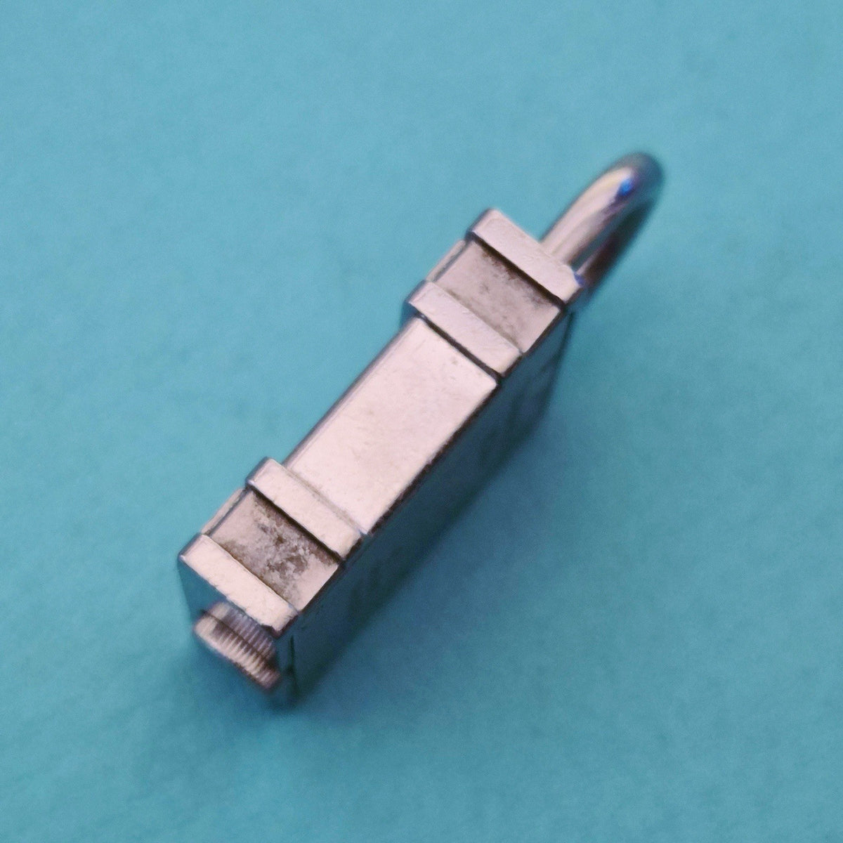 Tiffany & Co. Atlas Roman Numerals Padlock Stainless Steel Charm Pendant Watch