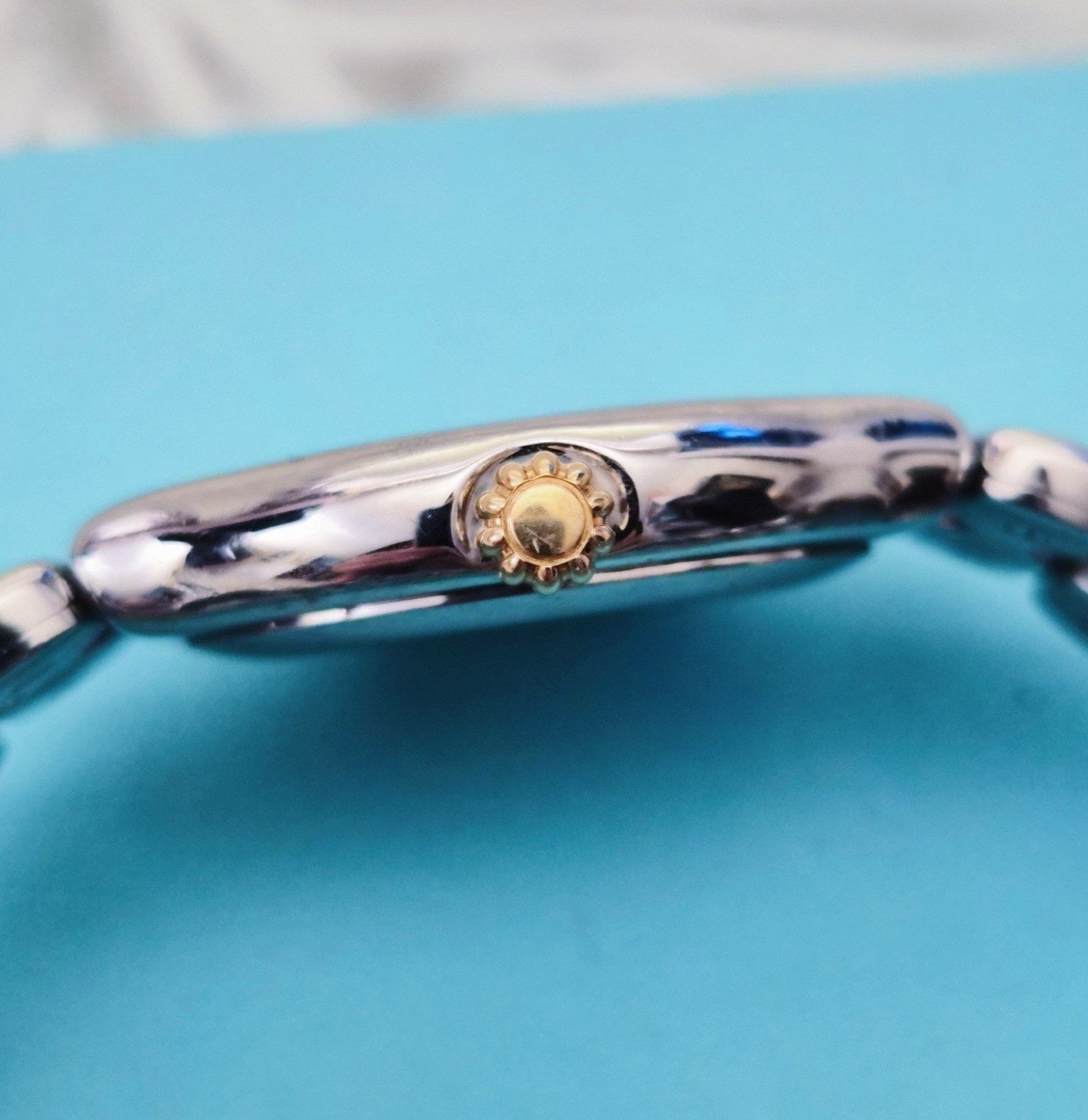 RARE Tiffany & Co. Automatic TESORO 18k Stainless Steel 2-Tone Quartz Watch 36mm