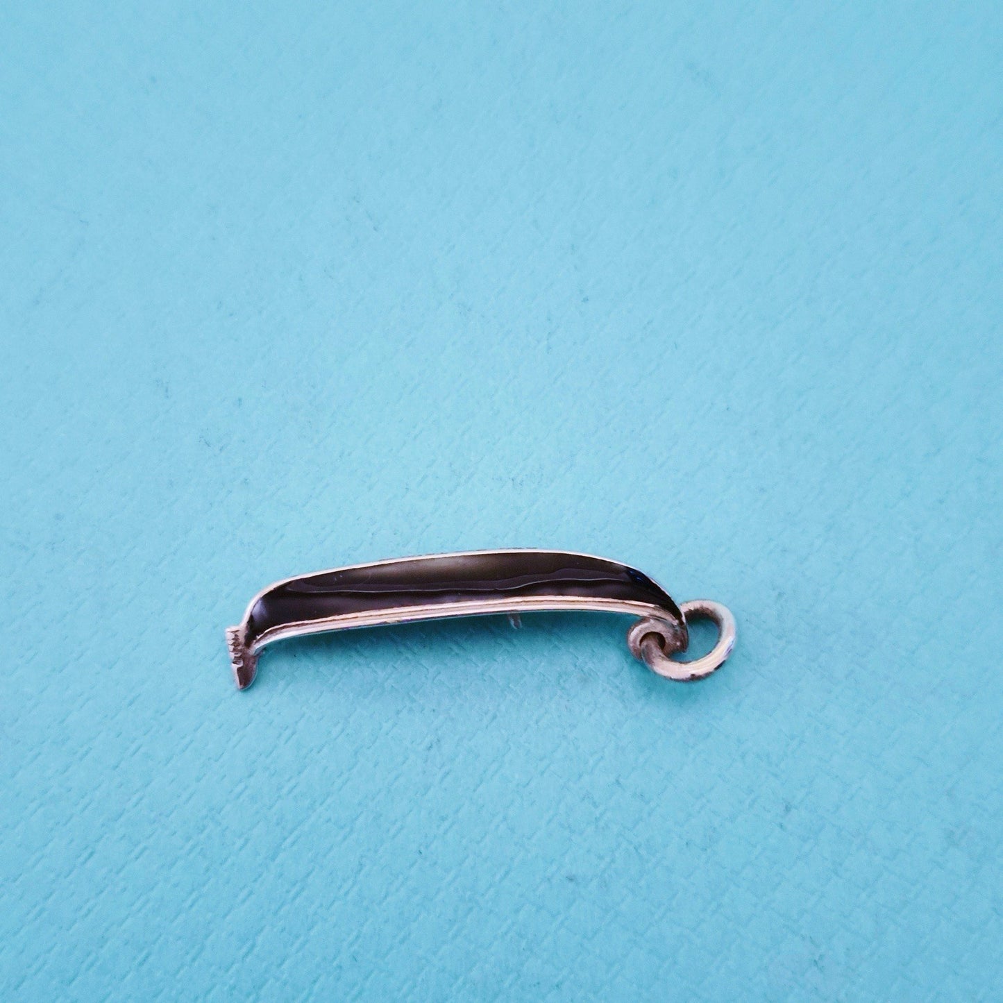 RARE Tiffany & Co. Paloma Picasso Enamel Silver Gondola Boat Charm Pendant