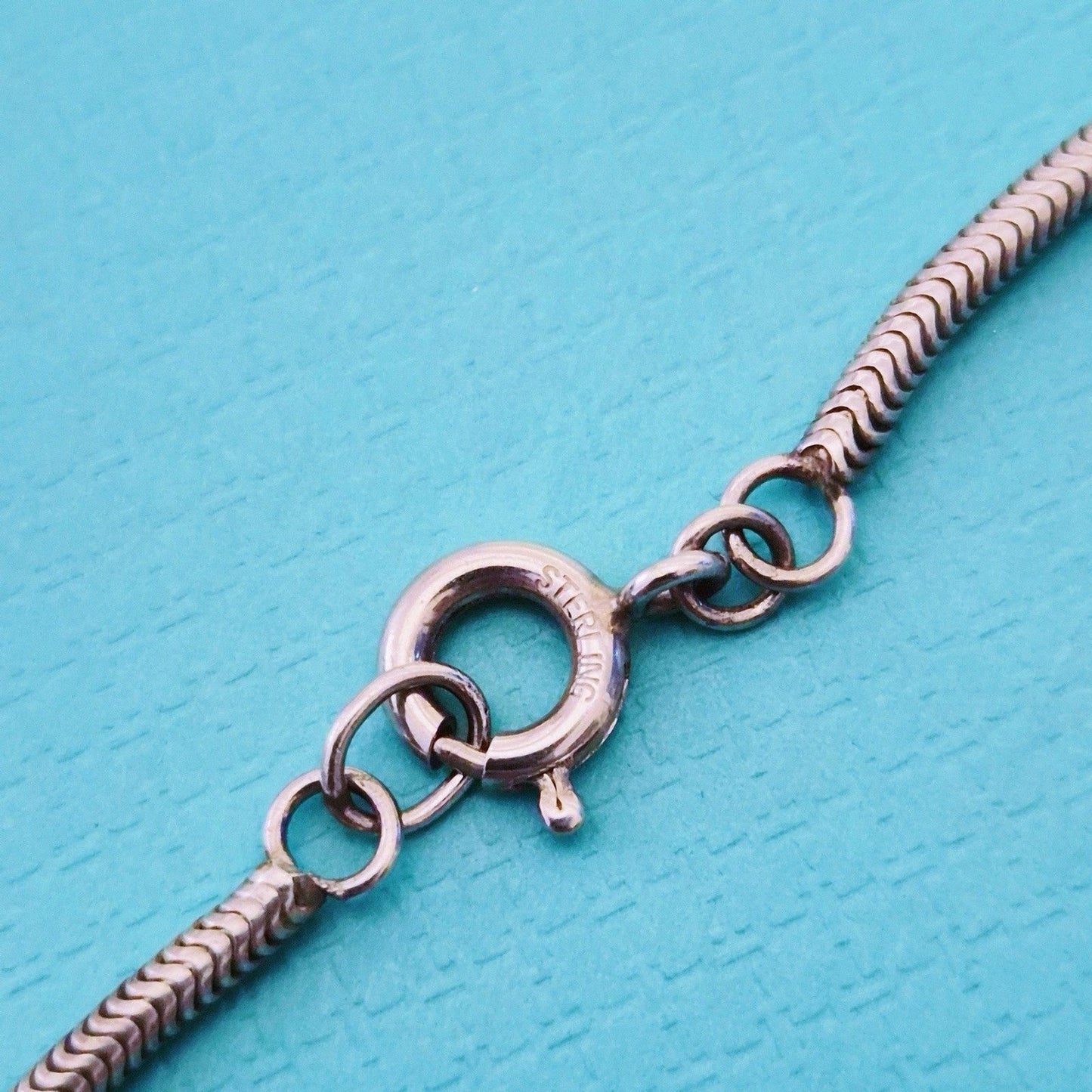 RARE Vintage Tiffany & Co. Snake Chain Bone Sculpture Lariat Silver Necklace