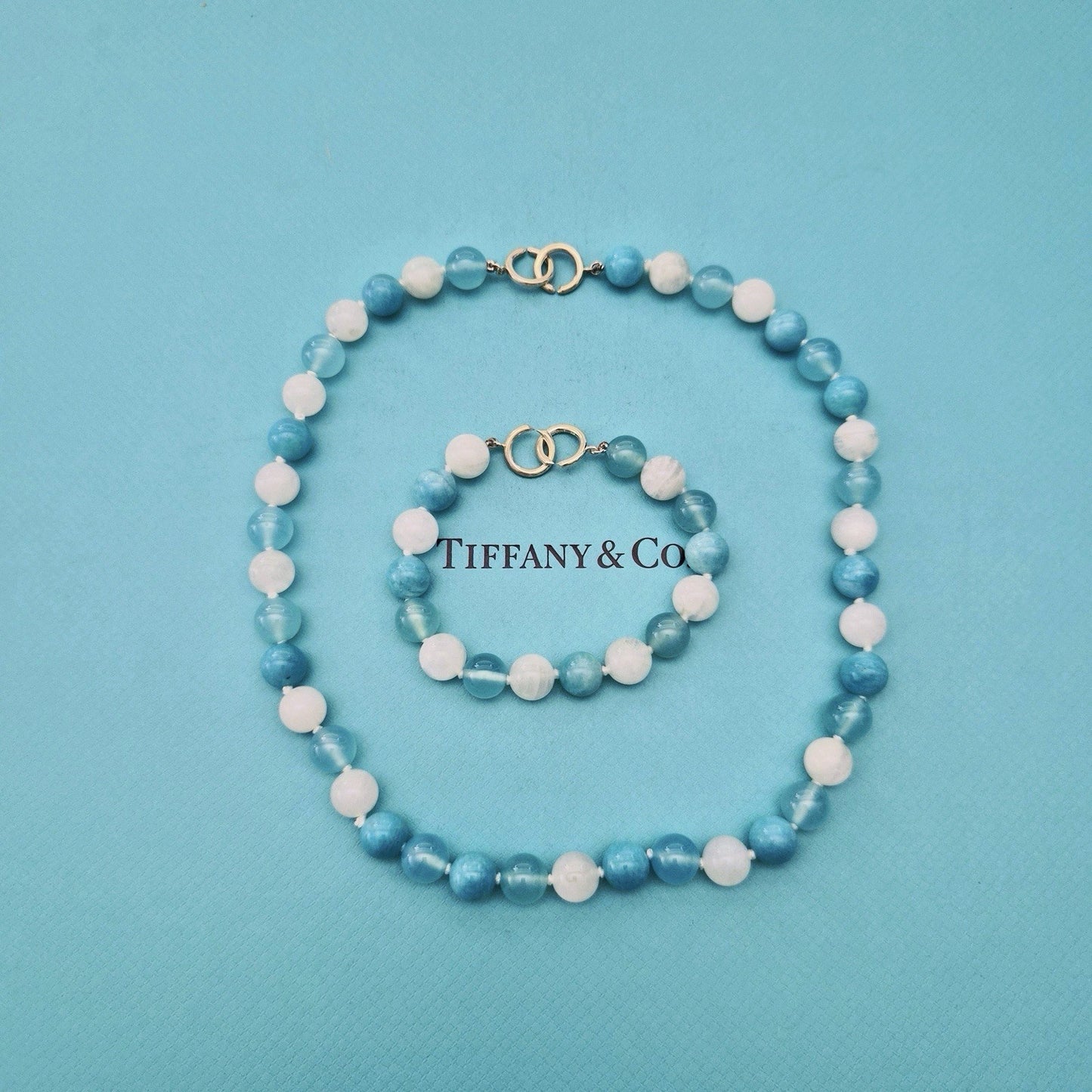 Tiffany & Co. Paloma Picasso Amazonite Moonstone Chalcedony Bracelet Necklace
