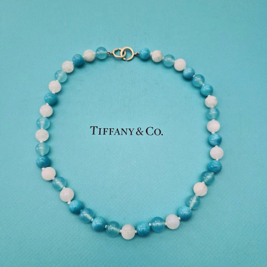 Tiffany & Co. Paloma Picasso Amazonite Moonstone Chalcedony Bracelet Necklace