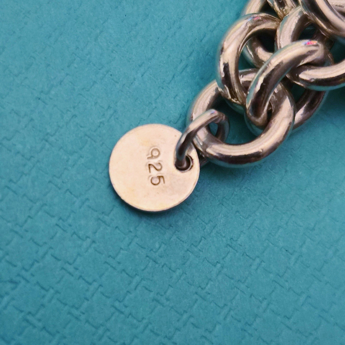Tiffany & Co. Sterling Silver 1837 Lock Padlock Charm 7 in Bracelet