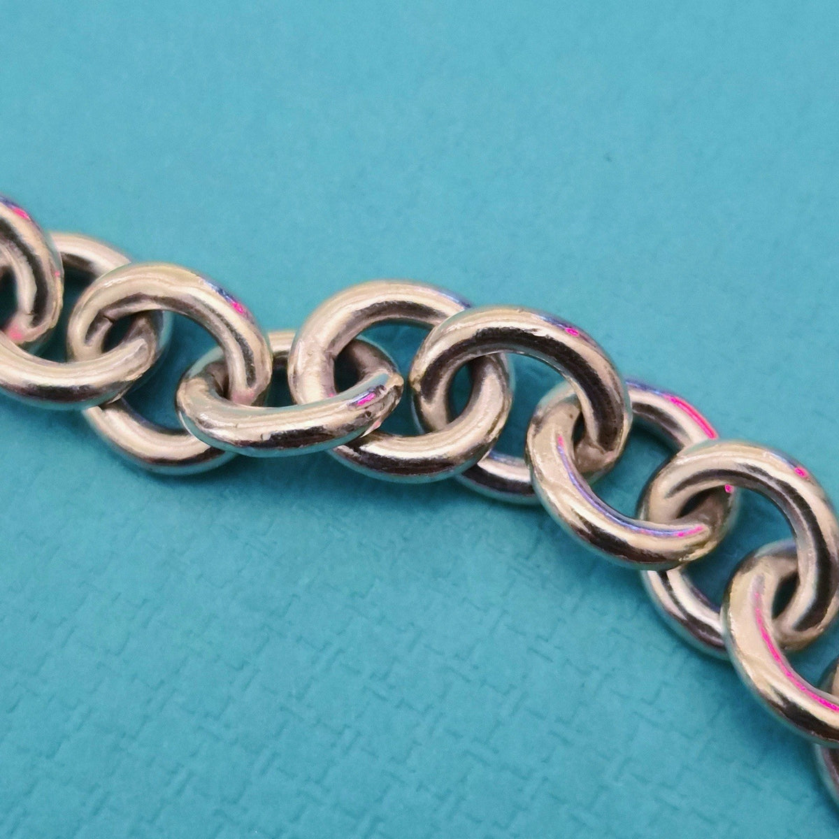 Tiffany & Co. Sterling Silver 1837 Lock Padlock Charm 7 in Bracelet