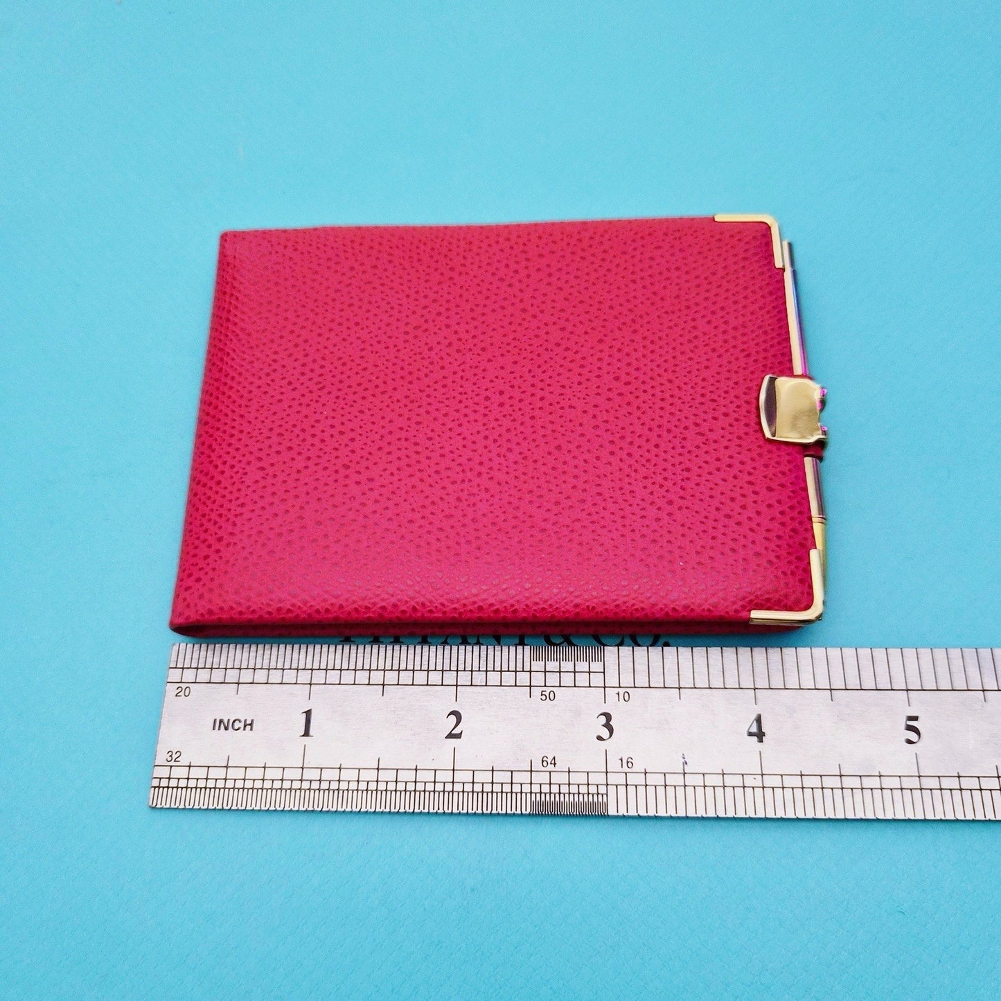 RARE Vintage Tiffany & Co. Red Leather Address Book Planner Gold Tone Pen France