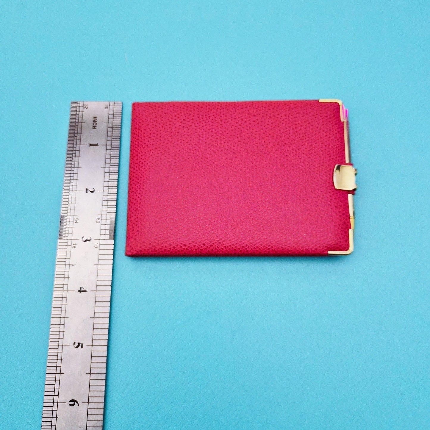 RARE Vintage Tiffany & Co. Red Leather Address Book Planner Gold Tone Pen France