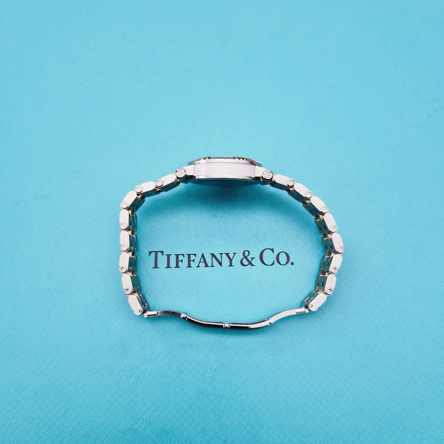 RARE Tiffany & Co. Stainless Steel Ceramic 18k Gold 30mm Atlas Automatic Watch