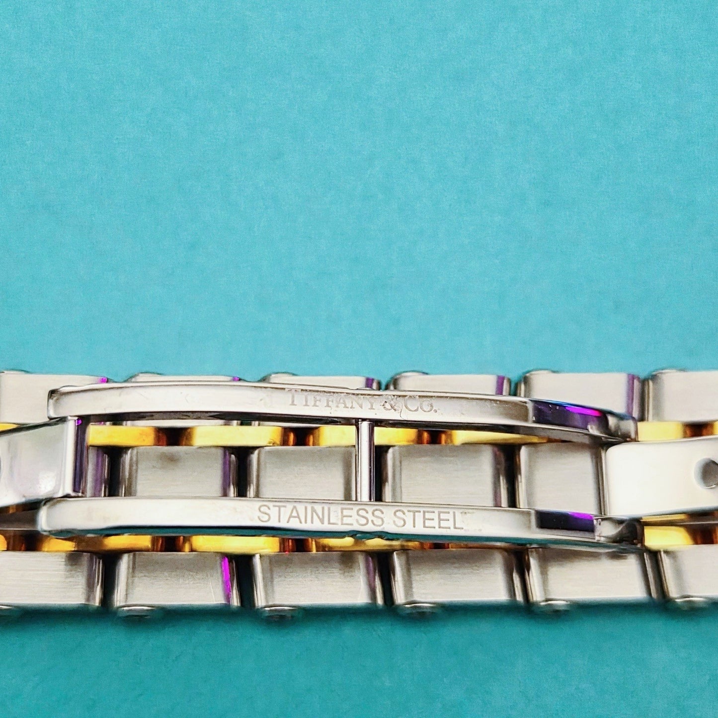 RARE Tiffany & Co. Stainless Steel Ceramic 18k Gold 30mm Atlas Automatic Watch