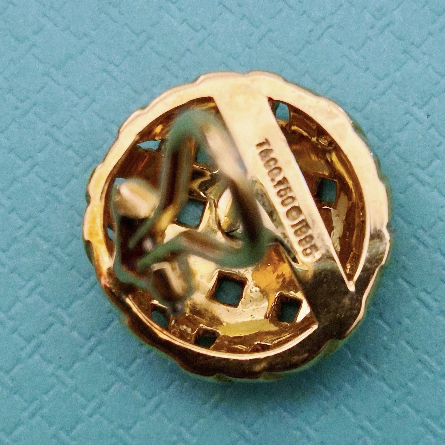 Vintage 1995 Tiffany & Co. Vannerie 18K Yellow Gold Clip-On Earrings