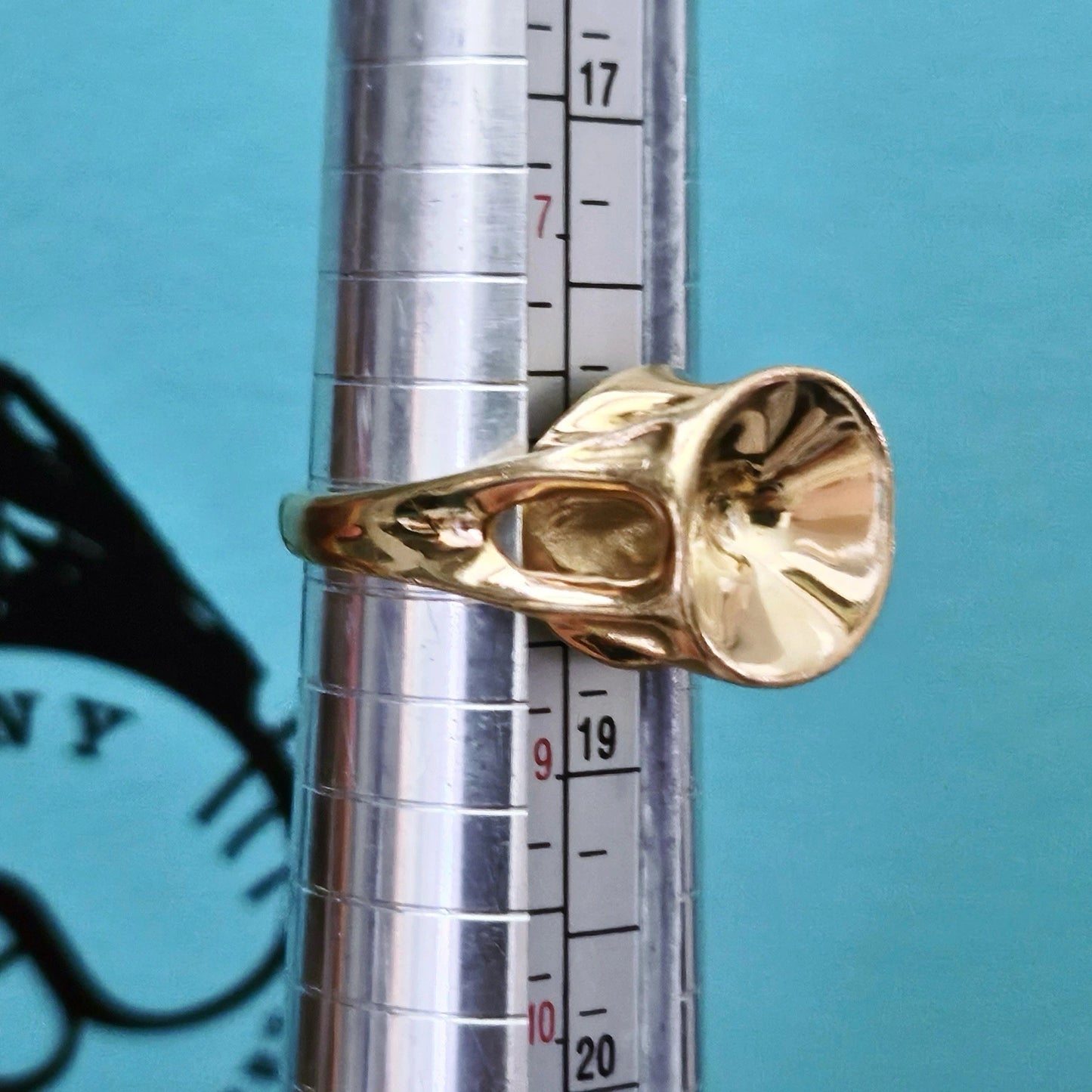 RARE Vintage 1985 Tiffany & Co. Elsa Peretti Sculptural 18k Yellow Gold Ring